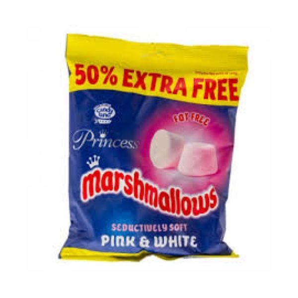 Princess Marshmallows Pink & White +25 Free 187.5Gm x 12 (3 Pack
