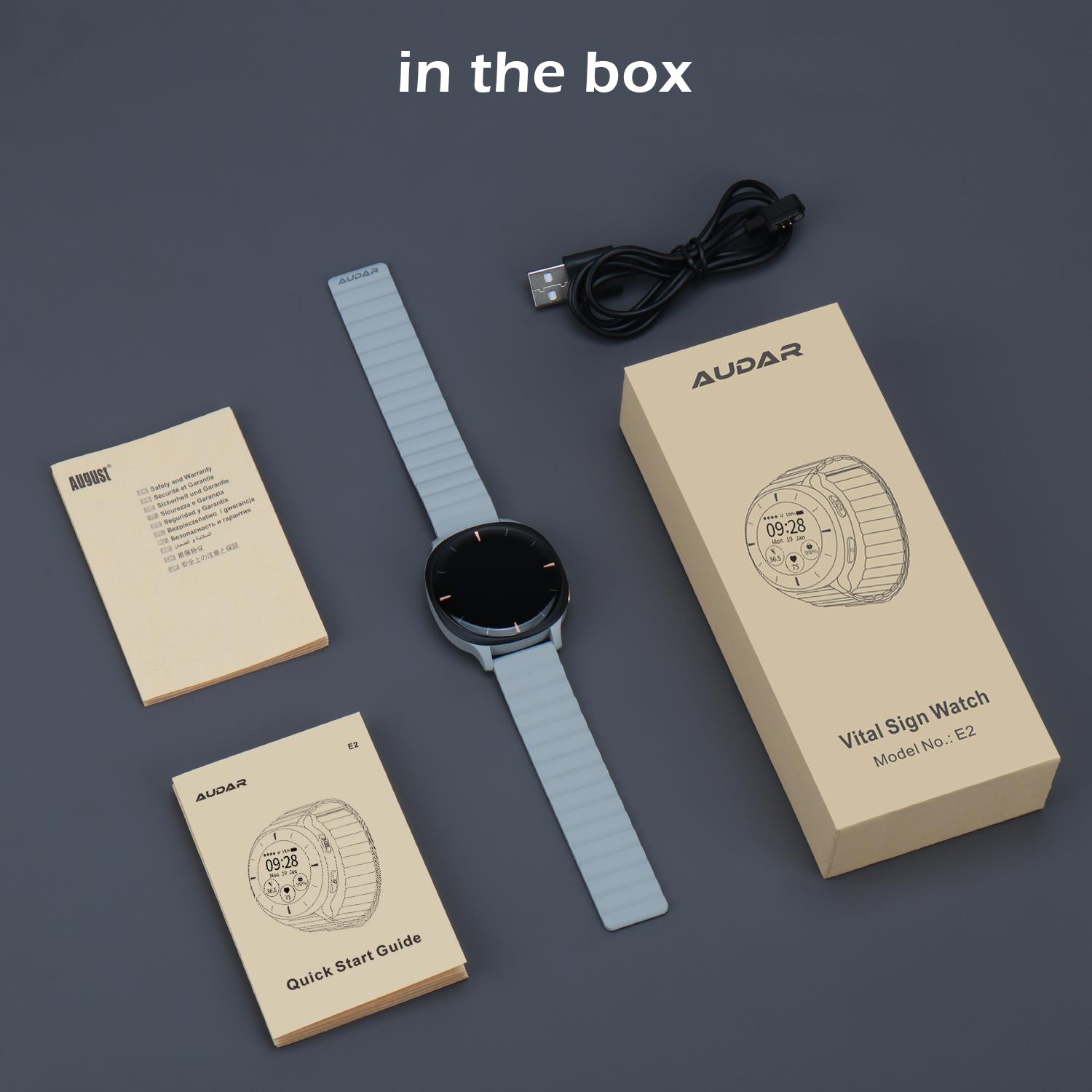 Vital Sign Monitor Uhr IoT mit Sturzerkennung und SOS-Alarm - Audar E2 - Bild 15 von 22