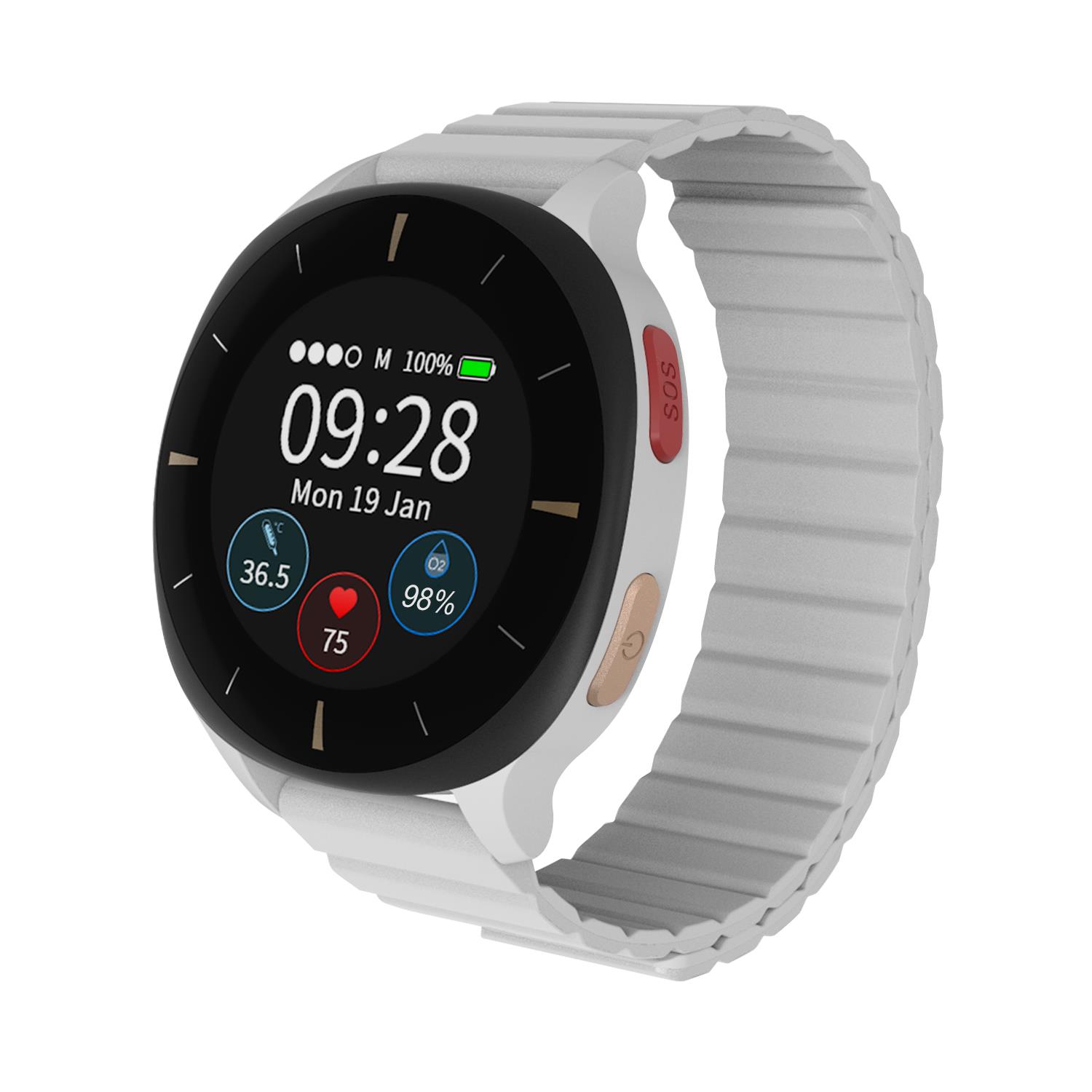 Vital Sign Monitor Uhr IoT mit Sturzerkennung und SOS-Alarm - Audar E2 - Bild 9 von 22