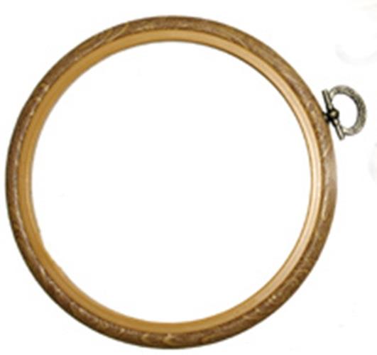 Siesta Woodgrain Effect Plastic Flexi Hoops for Embroidery and Cross Stitch - Picture 8 of 13