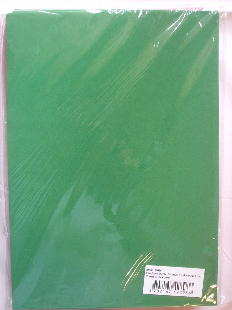 Creativ EVA Foam Sheets - Pack of 10 Sheets - 21cm x 30cm - Choice Of Colours - Picture 7 of 16
