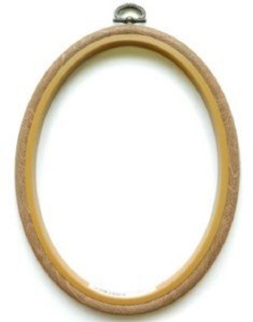 Siesta Woodgrain Effect Plastic Flexi Hoops for Embroidery and Cross Stitch - Picture 7 of 13