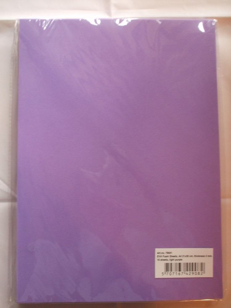Creativ EVA Foam Sheets - Pack of 10 Sheets - 21cm x 30cm - Choice Of Colours - Picture 10 of 16