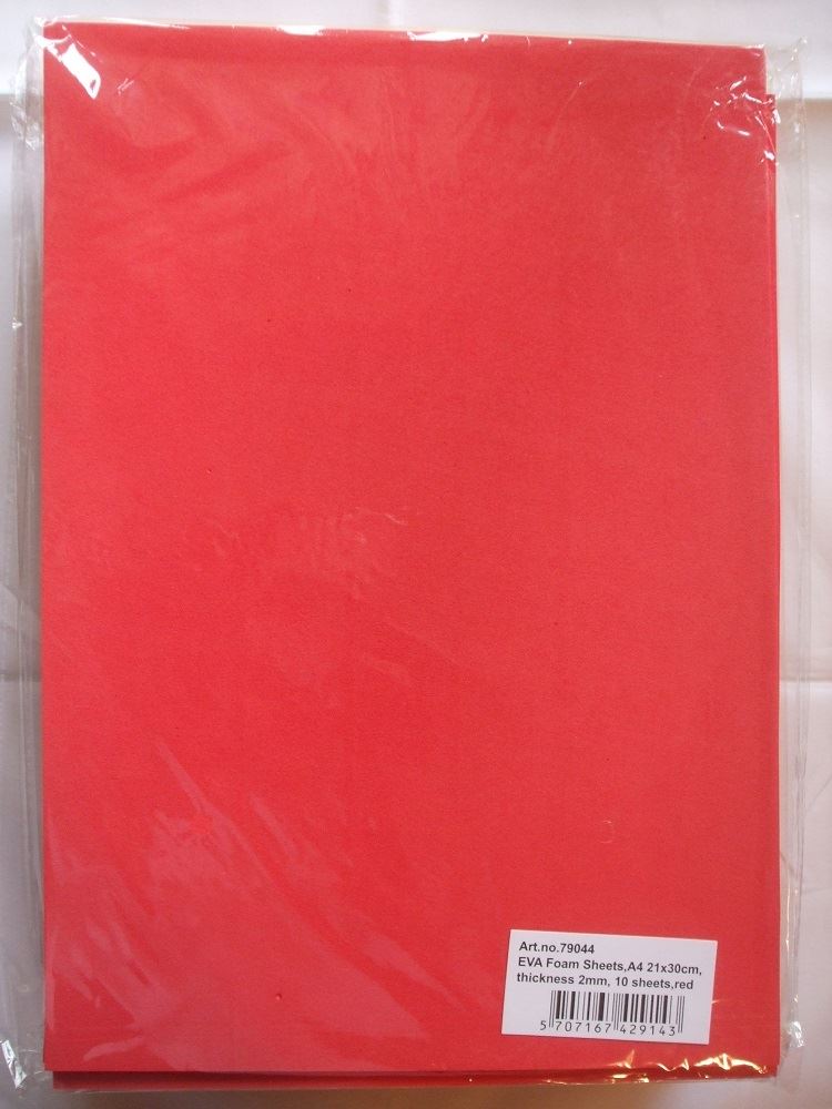 Creativ EVA Foam Sheets - Pack of 10 Sheets - 21cm x 30cm - Choice Of Colours - Picture 13 of 16