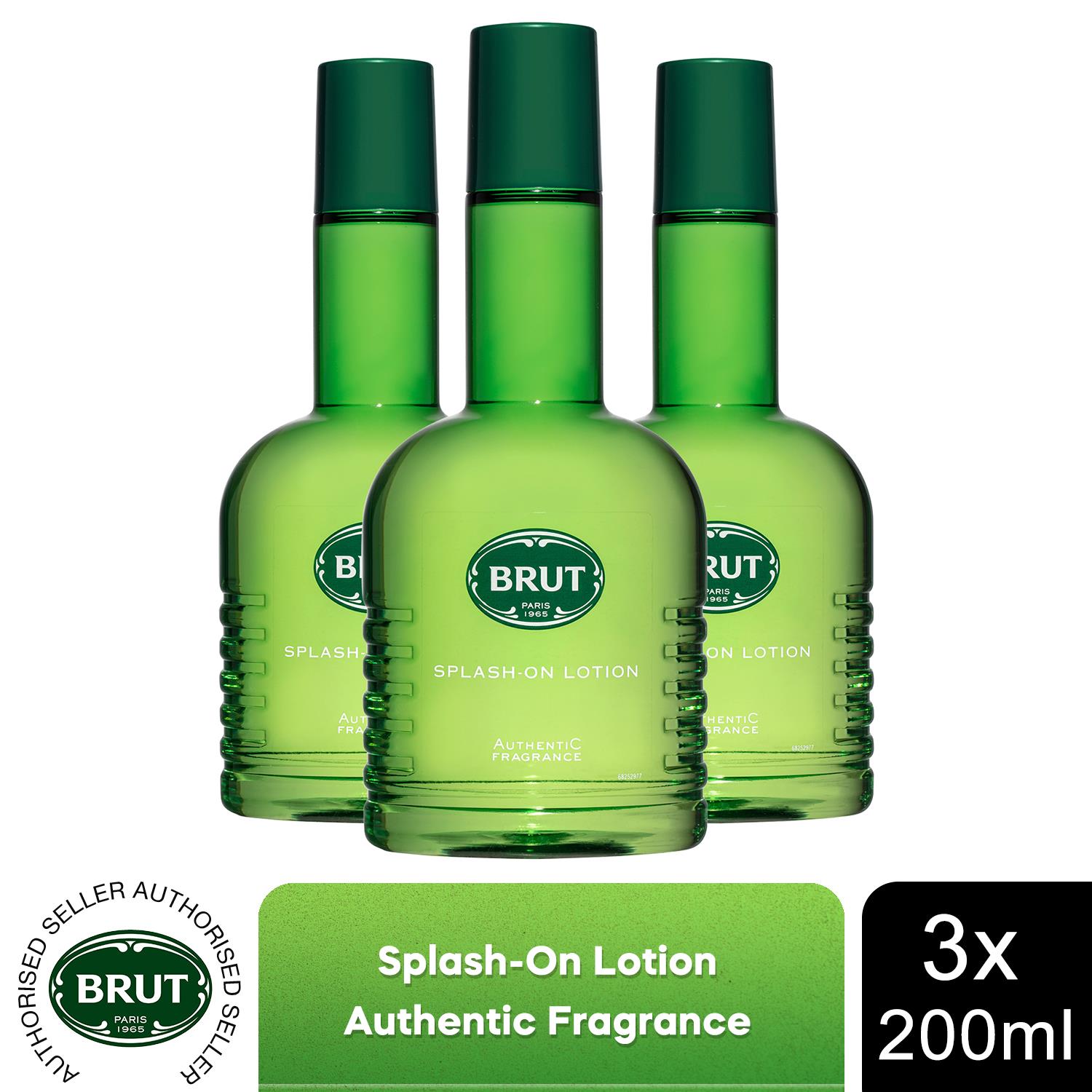 Brut Splash-On Körperlotion mit Originalduft für Herren, 200ml
