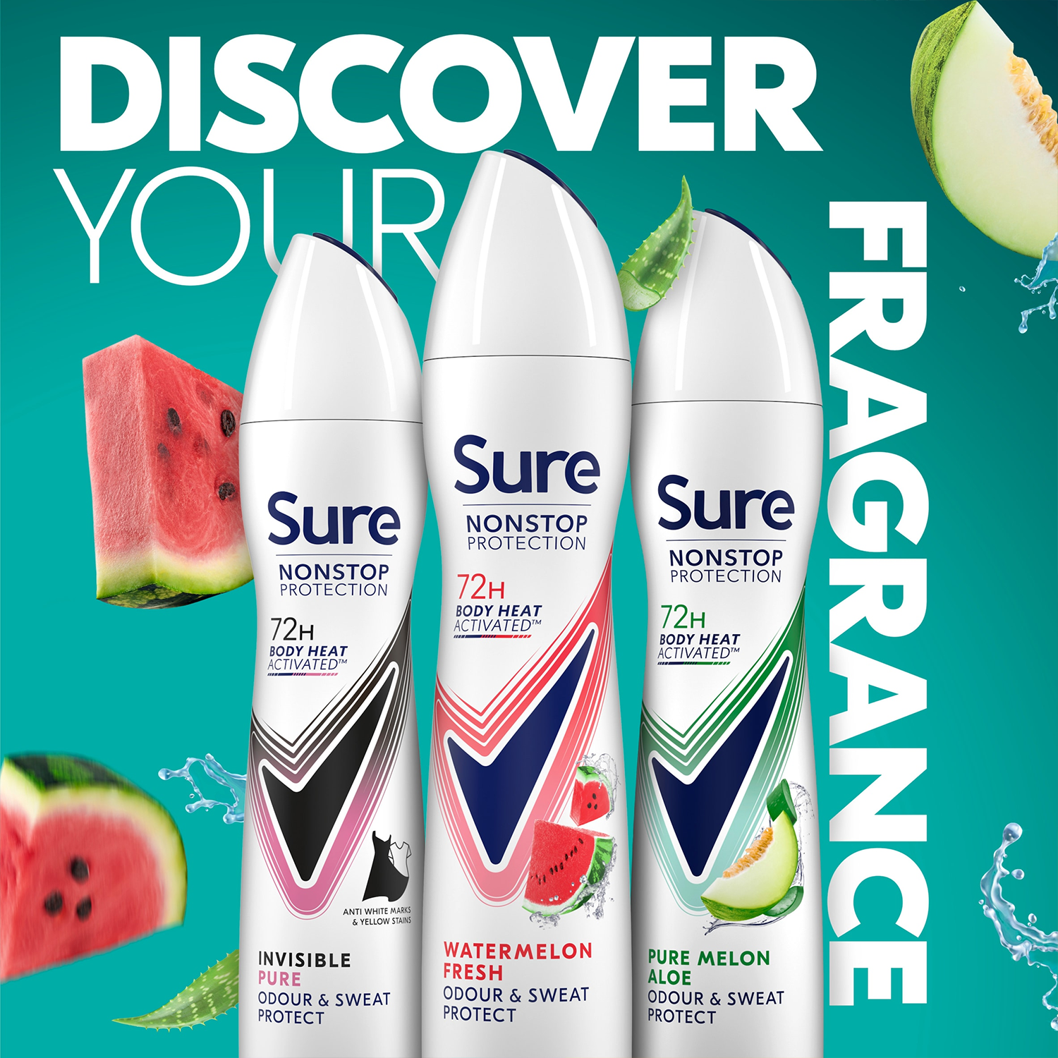 Sure Women Anti-perspirant 72H Nonstop Protection Deodorant, 250ml 6 Pack - Picture 77 of 90