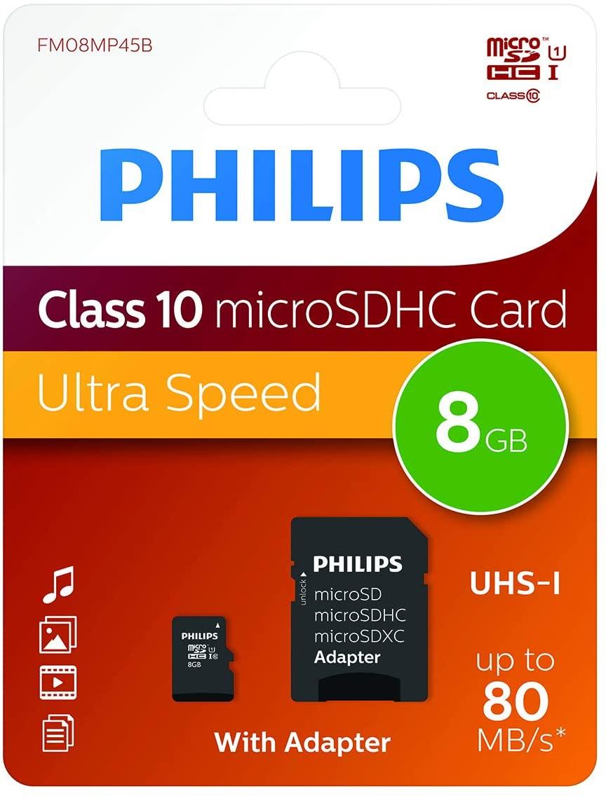 Tarjeta de memoria Philips Micro SDHC clase 10 con adaptador - 8 GB, 16 GB y 32 GB - Imagen 9 de 13