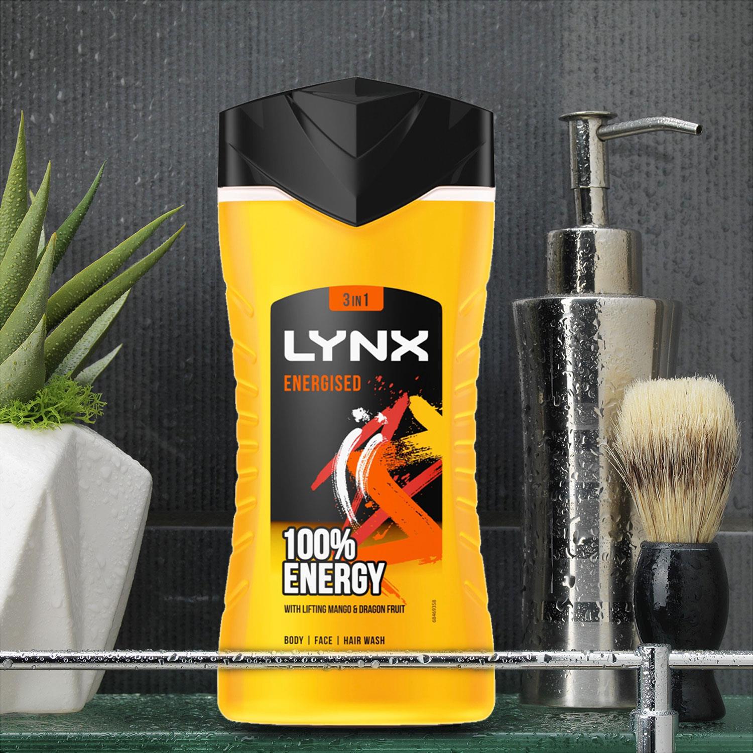 6pk of 225ml Lynx 12hrs Refreshing Fragrance Shower Gels with 100