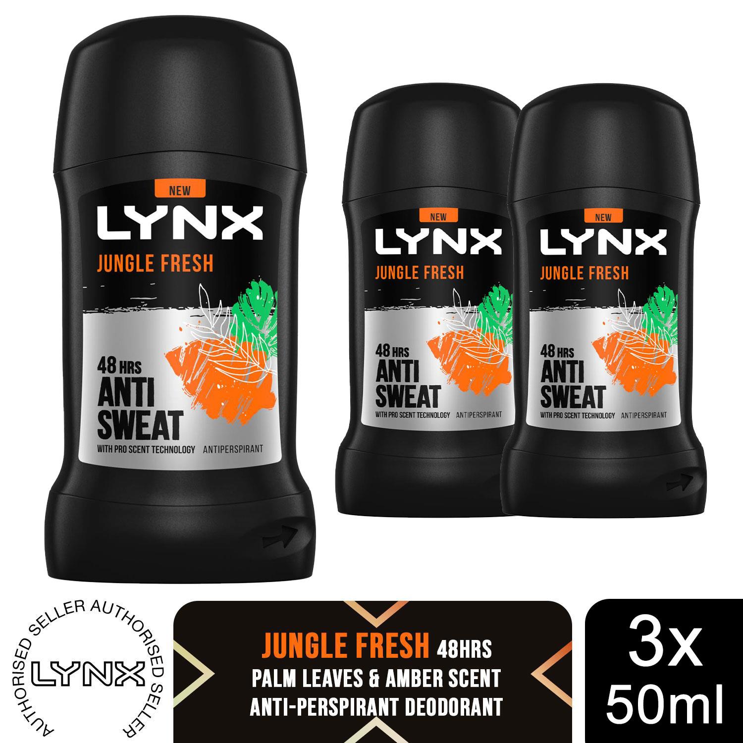 Lynx Deodorant Stick with 48Hrs or 72Hrs of Freshness 50ml, 3 Pack - Picture 38 of 47