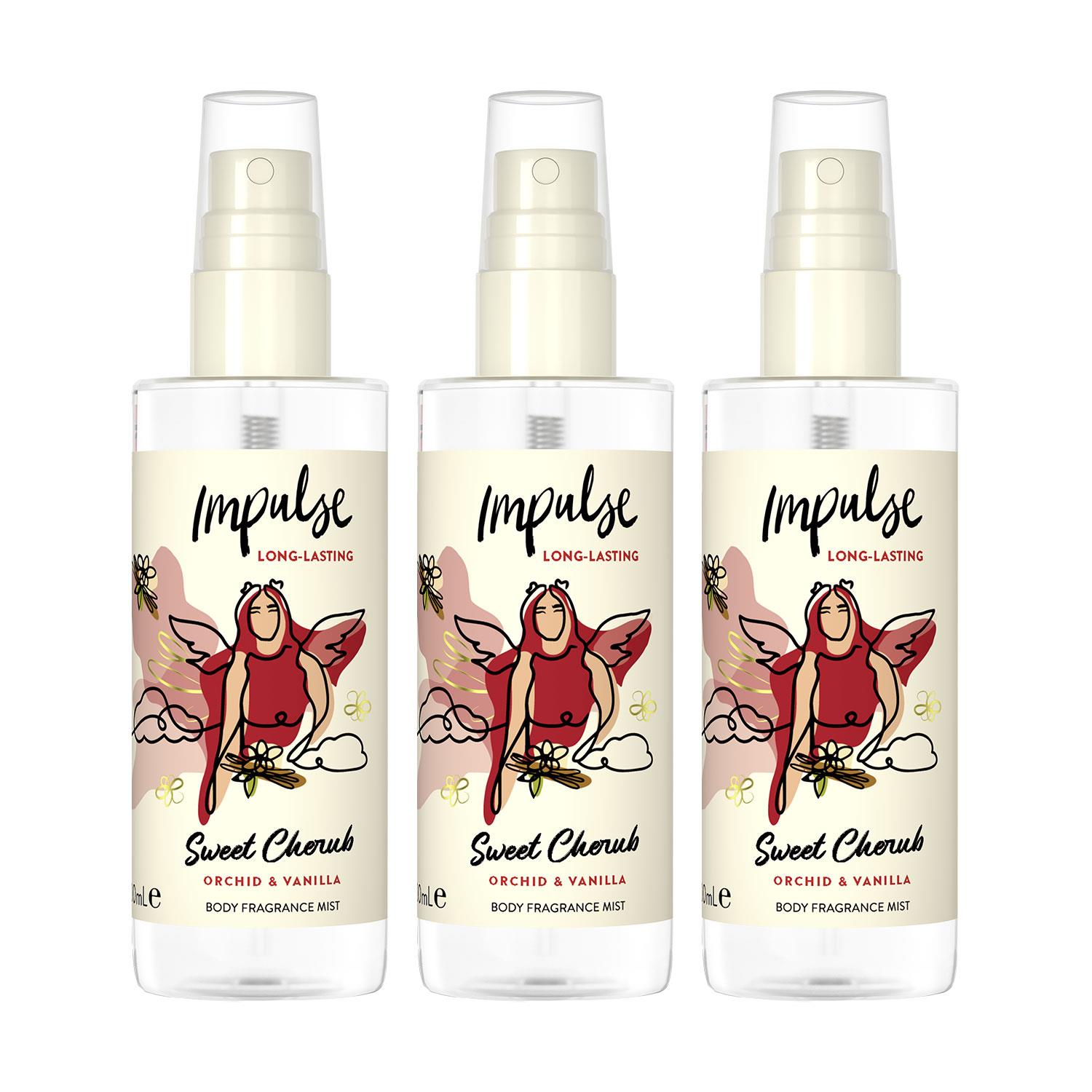 Impulse Body Mist with Long Lasting Fresh Fragrance Range for Women 3 Pack,100ml - Picture 61 of 61