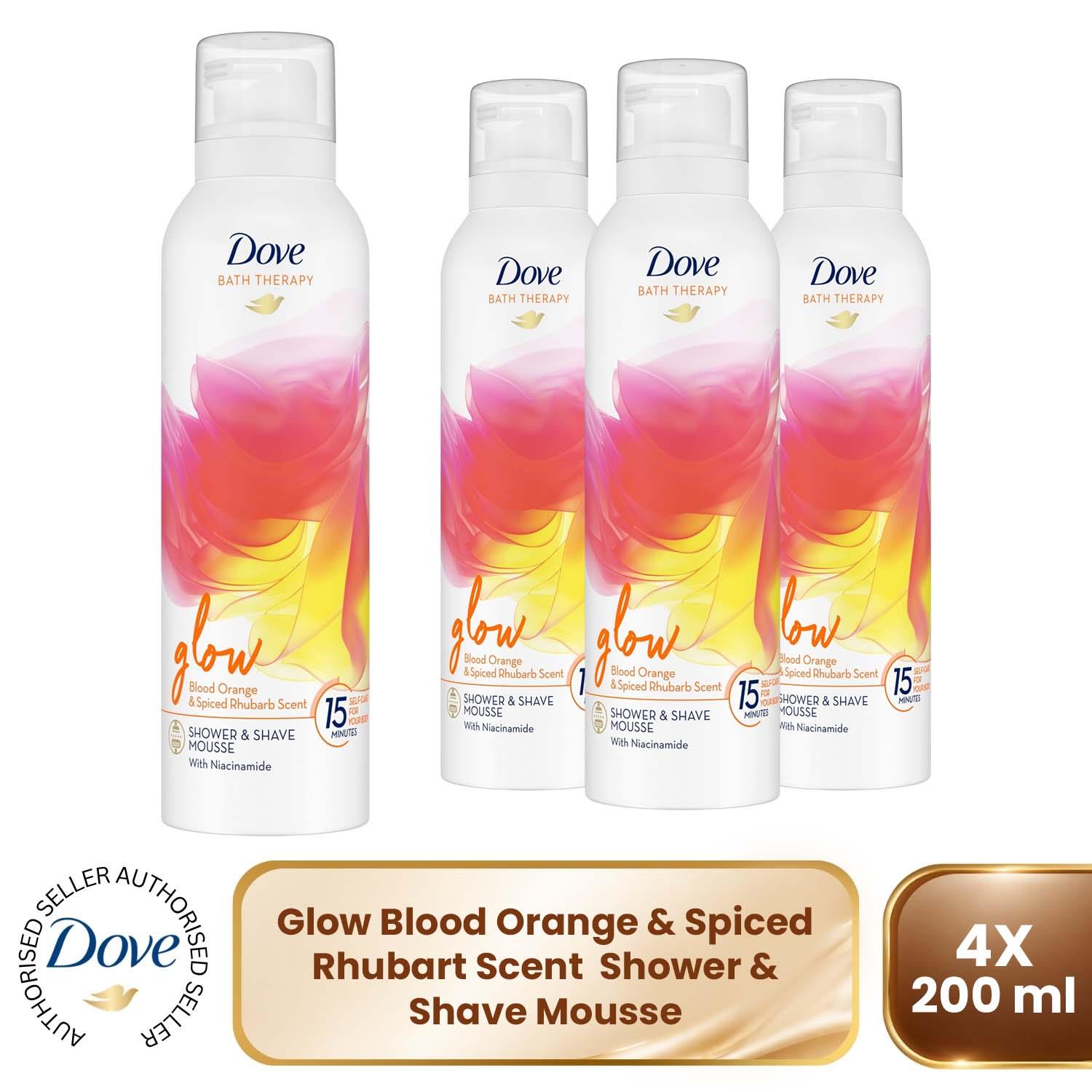 Dove Women's White 'Bath Therapy' Shower & Mousse With Orange Scent 6X200ml In - Image 3