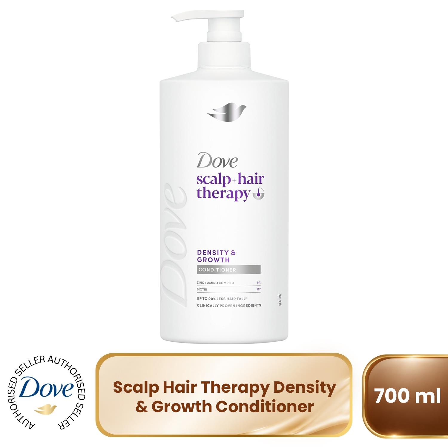 Dove Scalp + Hair Therapy Conditioner 700Ml Density & Growth - Zinc & Biotin - Image 2