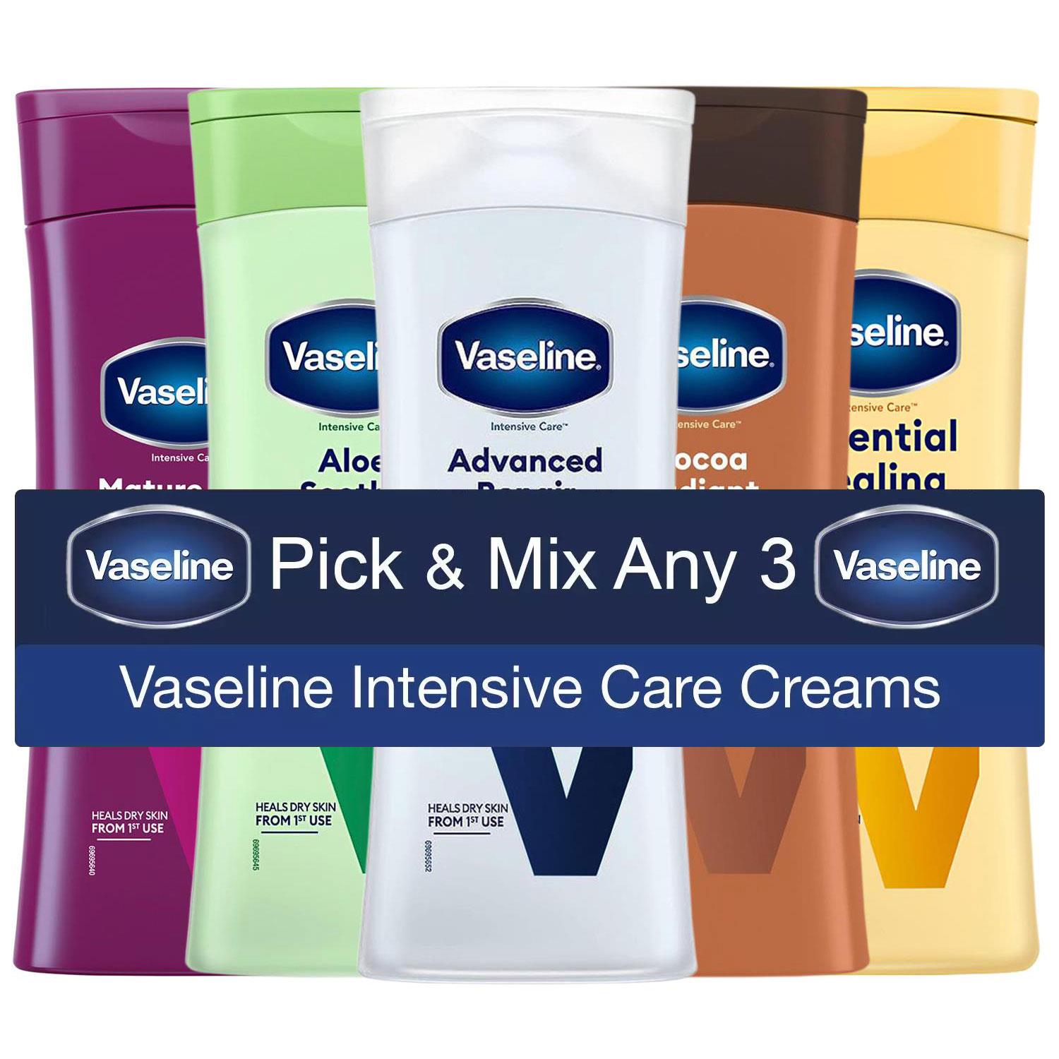 3x Multi Choice Vaseline Intensive Care Body Lotion Non-Greasy, 400ml Pick&Mix - Picture 15 of 21