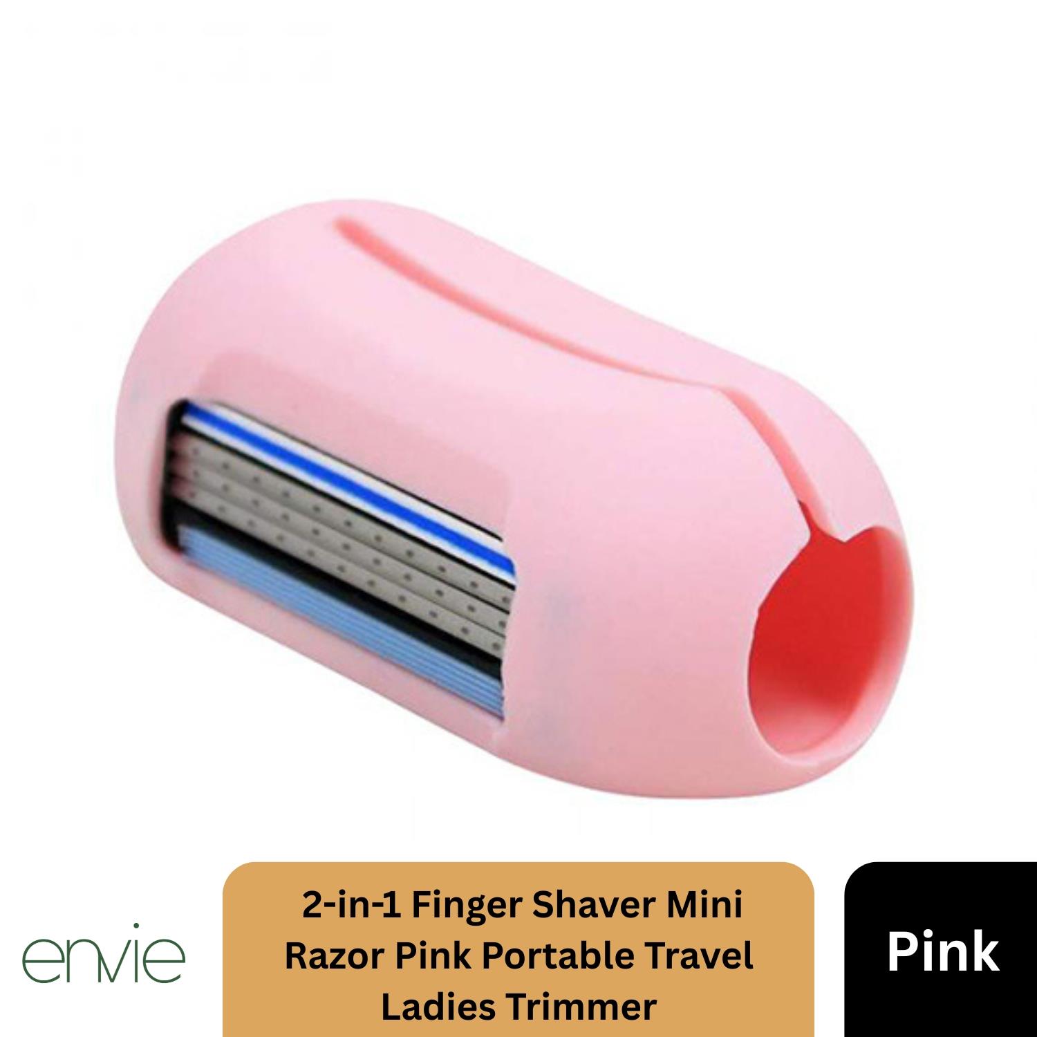 Envie 2-in-1 Travel Finger Razor Mini Shaver & Portable Toothbrush Cover