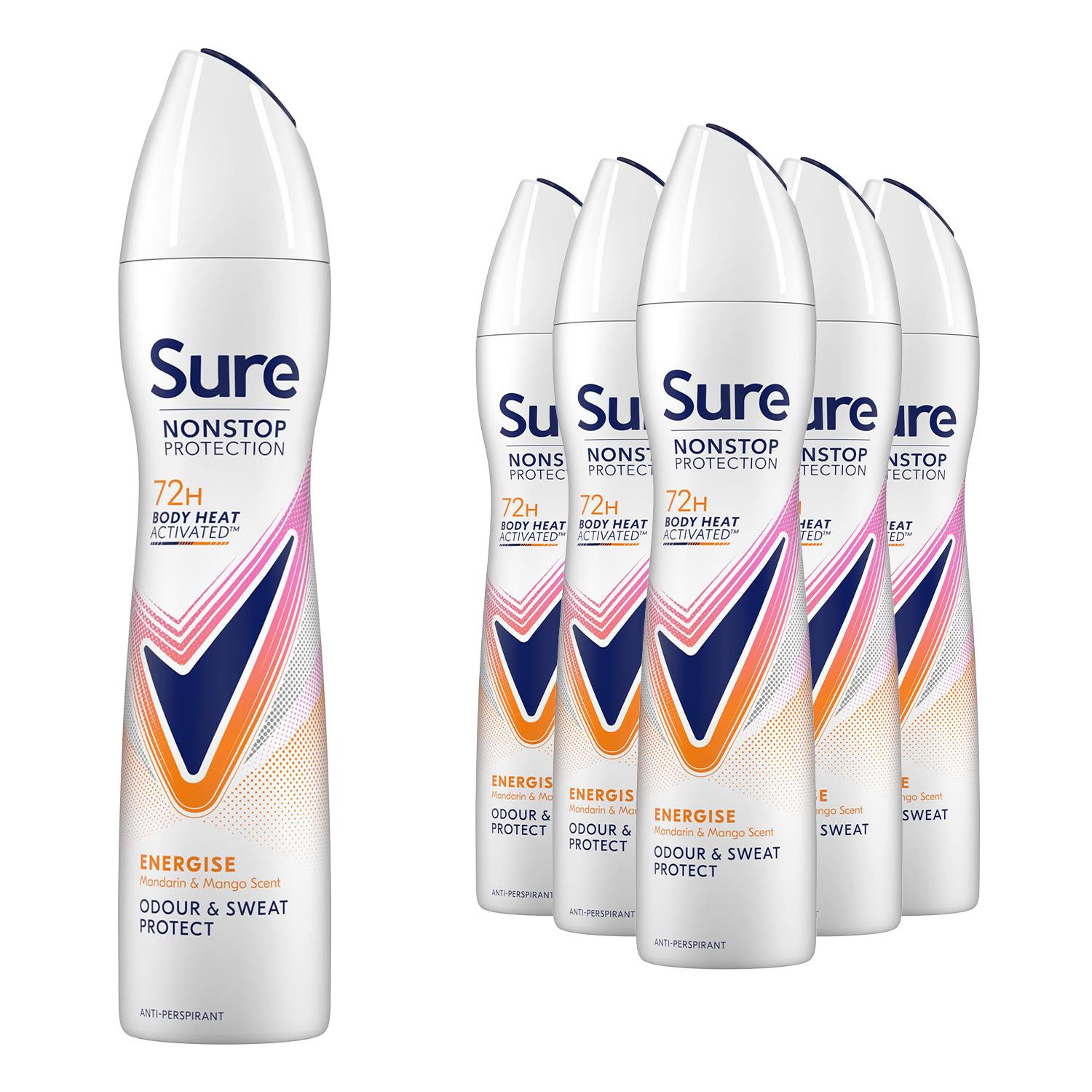 Sure Women Anti-perspirant 72H Nonstop Protection Deodorant, 250ml 6 Pack - Picture 36 of 90