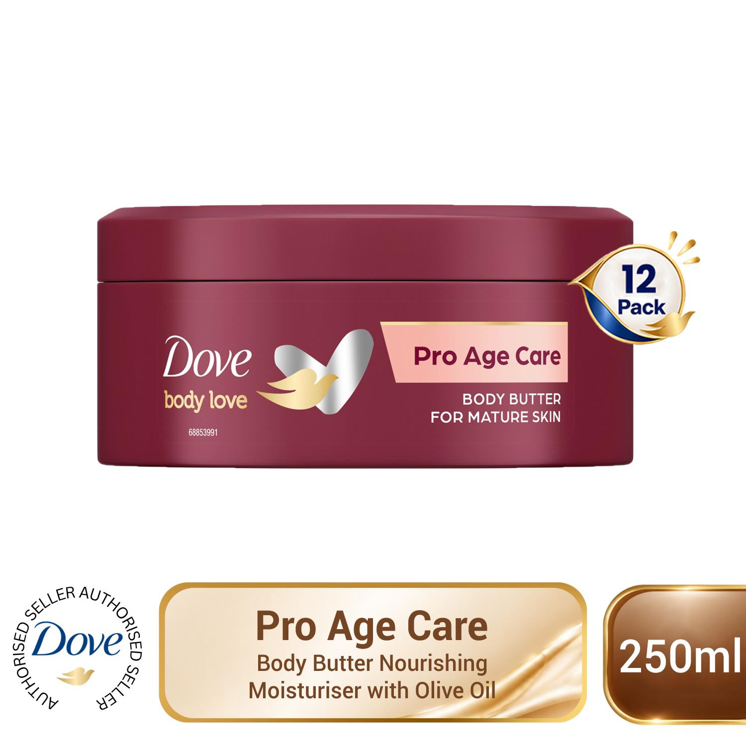 Dove Body Love Pro Age Body Butter Nourishing Moisturiser 250ml 6 Pack - Image 5