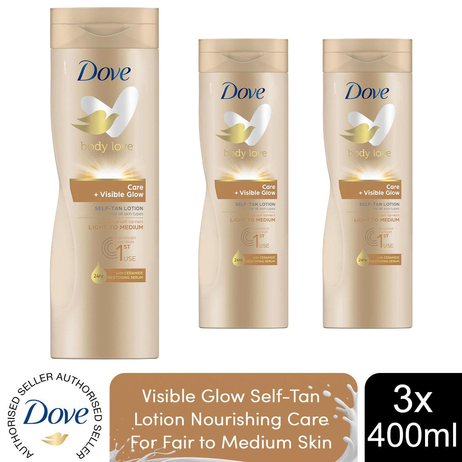 Dove Self Tan Body Lotion Nourishing Deep Care + Moisturising Body Lotion, 400ml