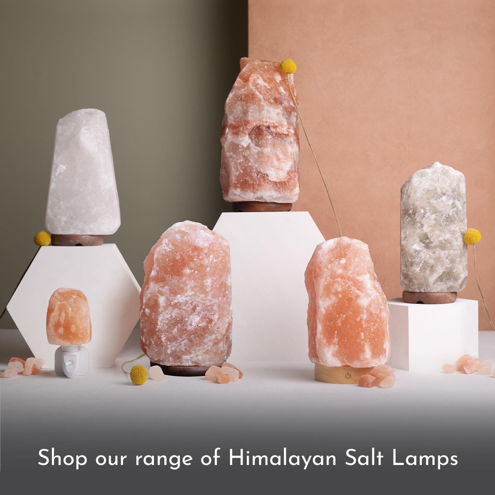 Haven Himalayan Crystal Handcrafted Salt Lamp Wooden Base Small - Medium - Large - Picture 10 of 31