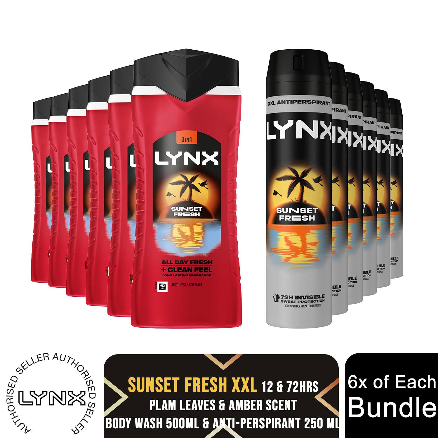 Lynx 12H Erfrischendes Duschgel 500 ml & 72H Fresh Antitranspirant 250ml, je 6x - Bild 45 von 46