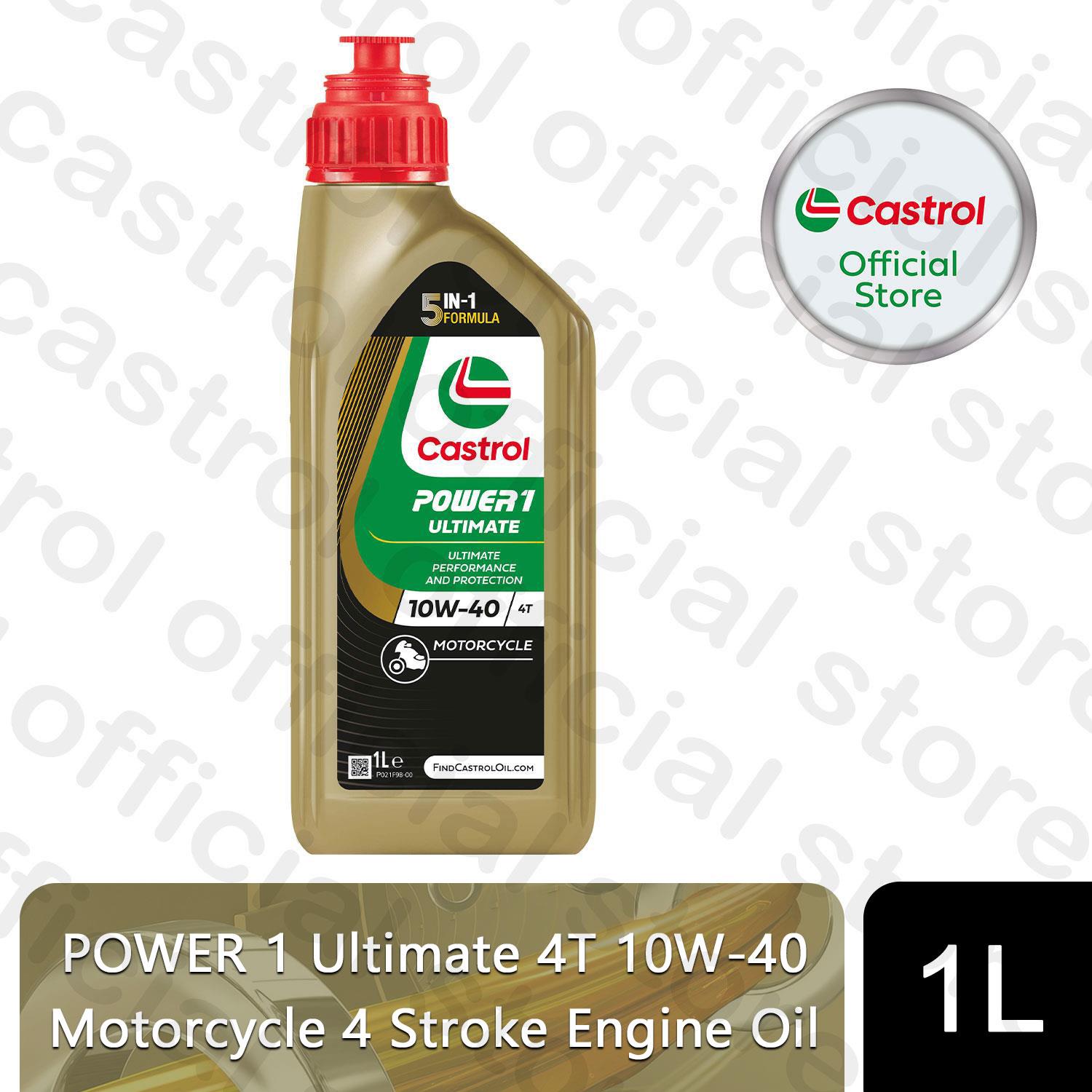Castrol POWER 1 Ultimate 4T 10W-40 Motorcycle 4 Stroke Engine Oil, 1, 4, 5 or 8L - Picture 8 of 28