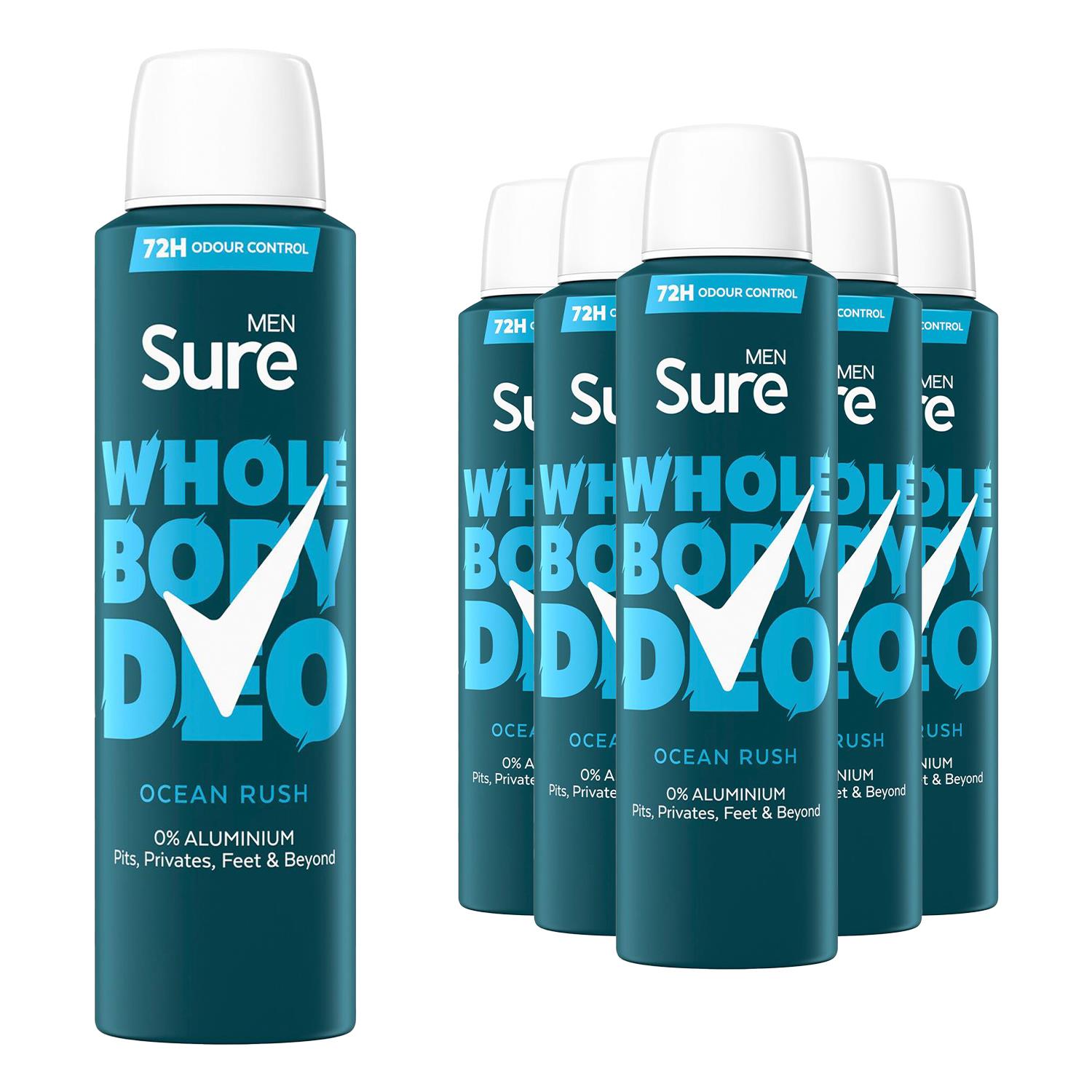 Sure Men Whole Body Deodorant Spray Ocean Rush & Active Fresh, 150ml - Picture 46 of 88