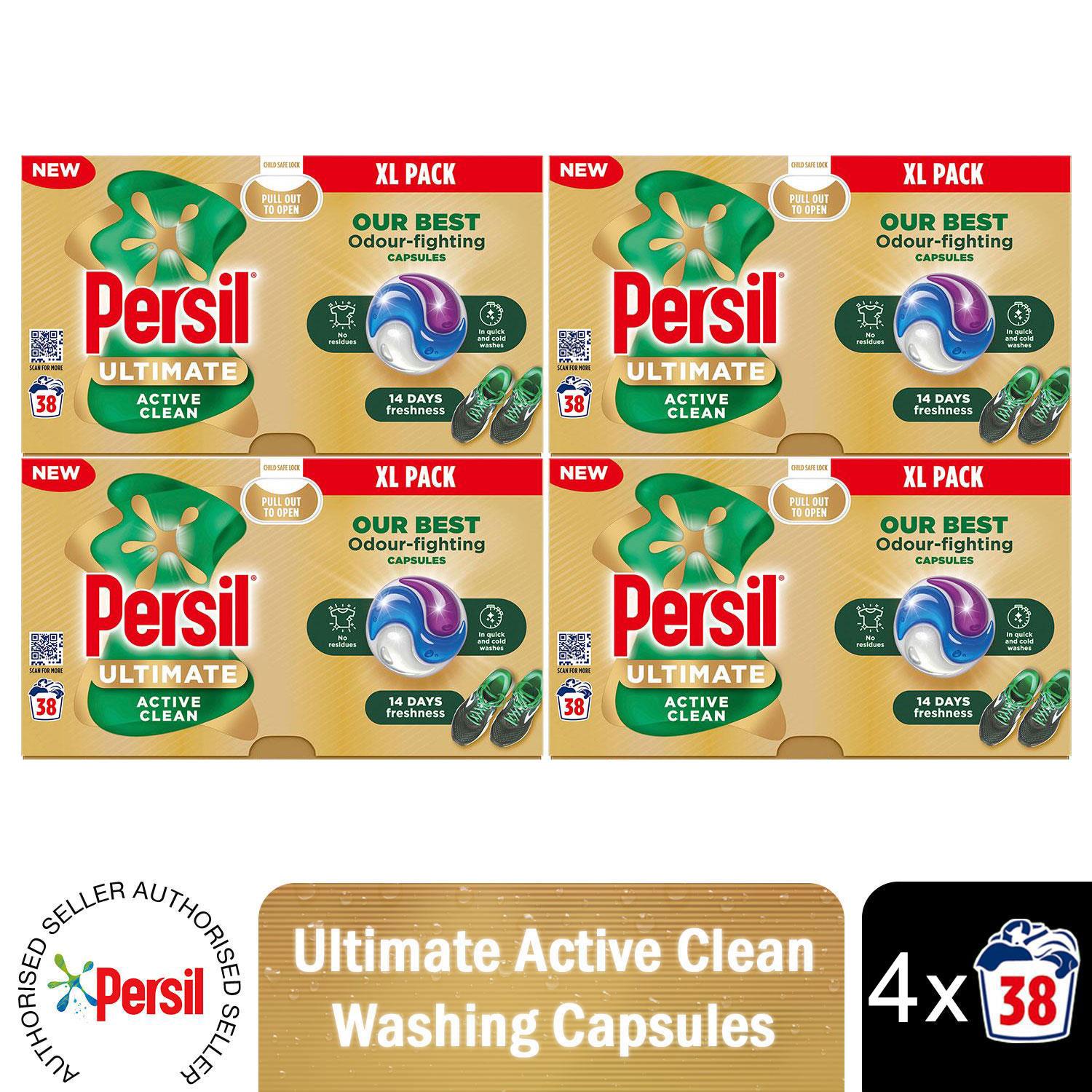 Persil XL Ultimate Capsules, 38W, 3pk-Dark Colour Protect