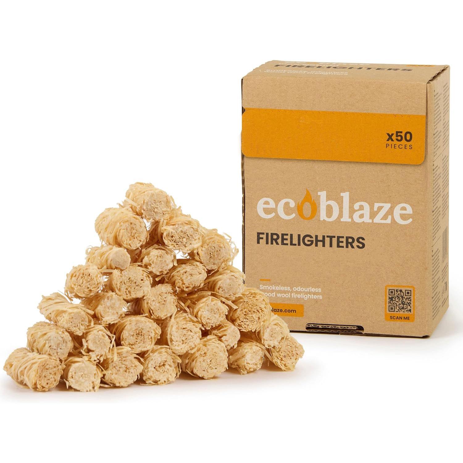 Encendedores naturales Ecoblaze lana de madera para horno de pizza, fogatas y chimeneas - Imagen 18 de 39