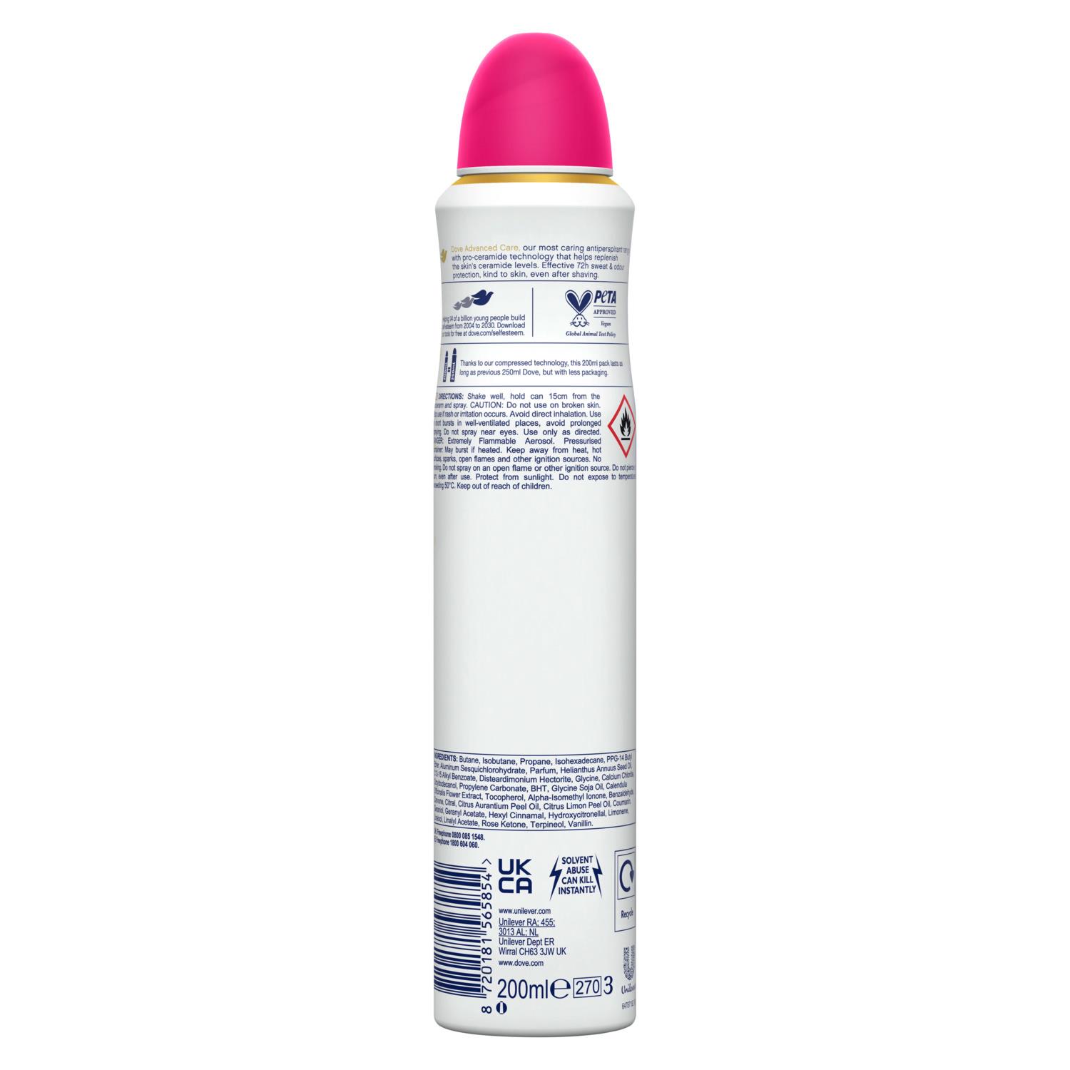 Dove Advanced Care Antiperspirant 72H Protection Deodorant Spray for Women,200ml - Picture 42 of 370