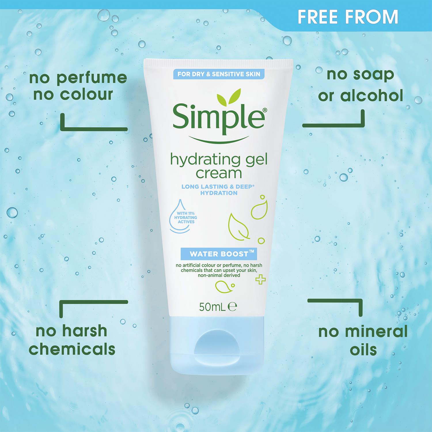 Simple Water Boost Hydrating Moisturisers, Cleanser & Face Mask For Dry Skin - Picture 15 of 89