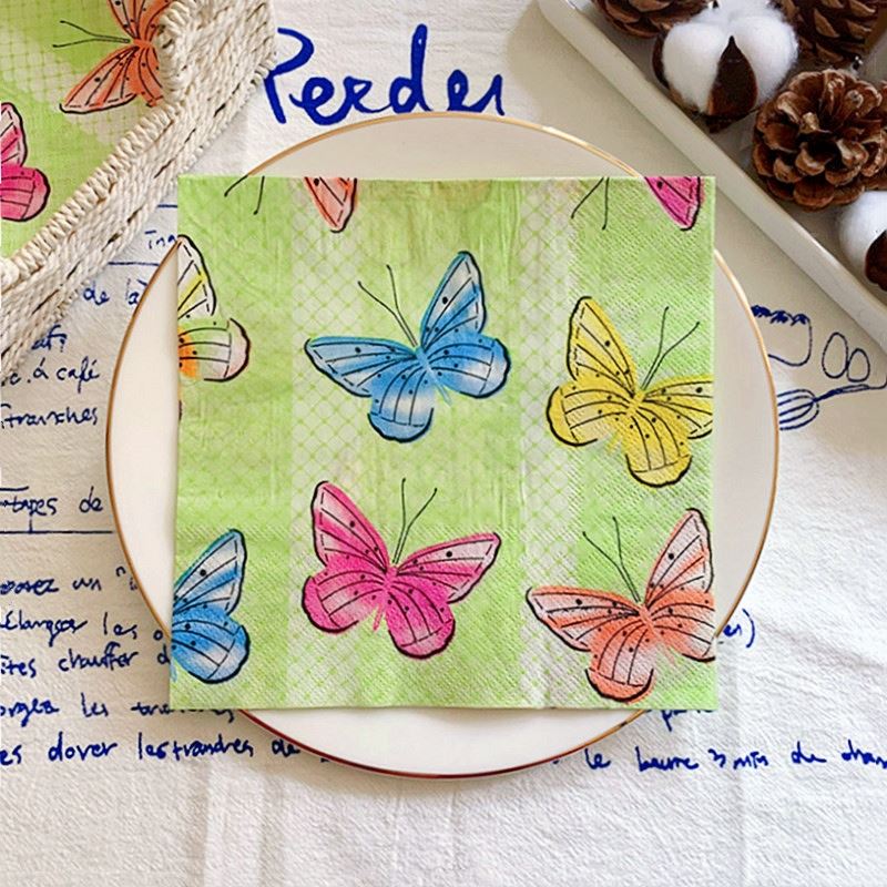 Elegantes Servilletas Mariposa - Ecológicas Paquete de 20 para Cualquier Ocasión - Imagen 28 de 34