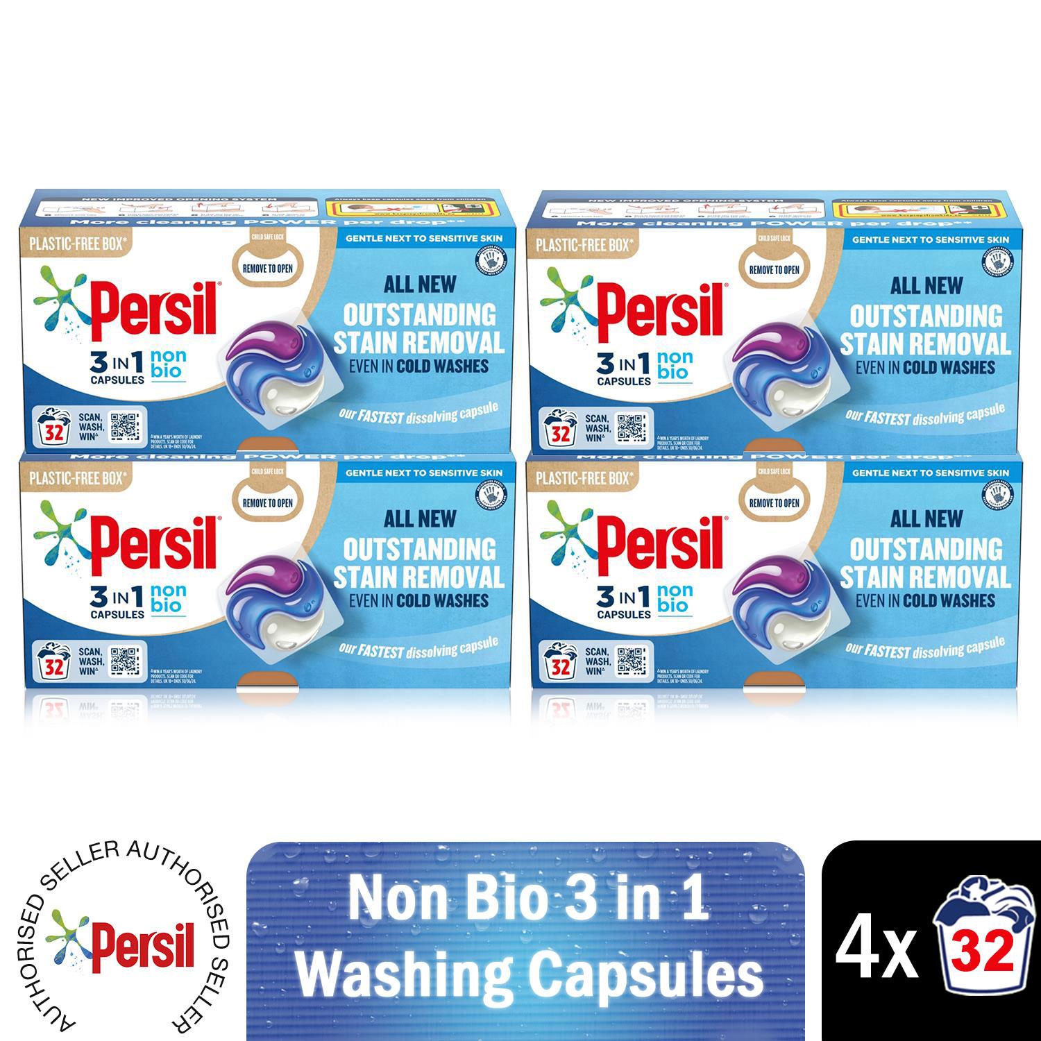 Persil 3-in-1 Washing Capsules, Colour Protect, Bio or Non-bio, 32 Washes - Picture 62 of 130