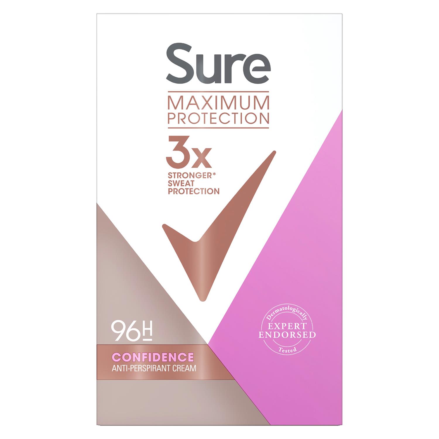 Sure Women Maximum Protection Anti-Perspirant Deodorant Cream, 45ml - Picture 118 of 142