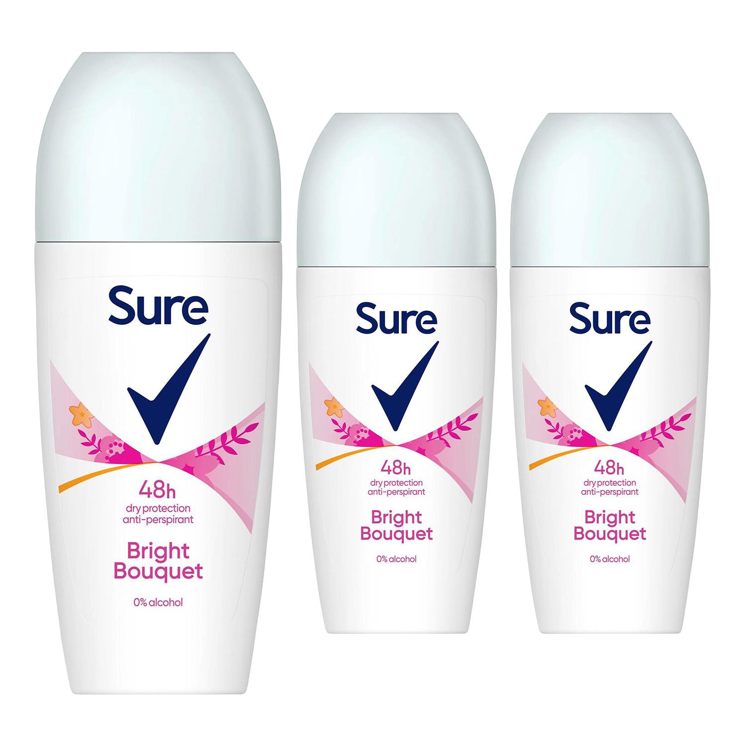 Sure Women Roll On 48 Hours Protection Anti-Perspirant Deodorant 50ml, 3 Pack - Picture 17 of 34