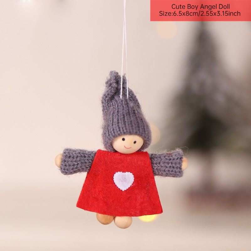 Merry Christmas 2024 Purple Angel Girl Doll Tree Pendant Decoration Noel Natal - Picture 47 of 48
