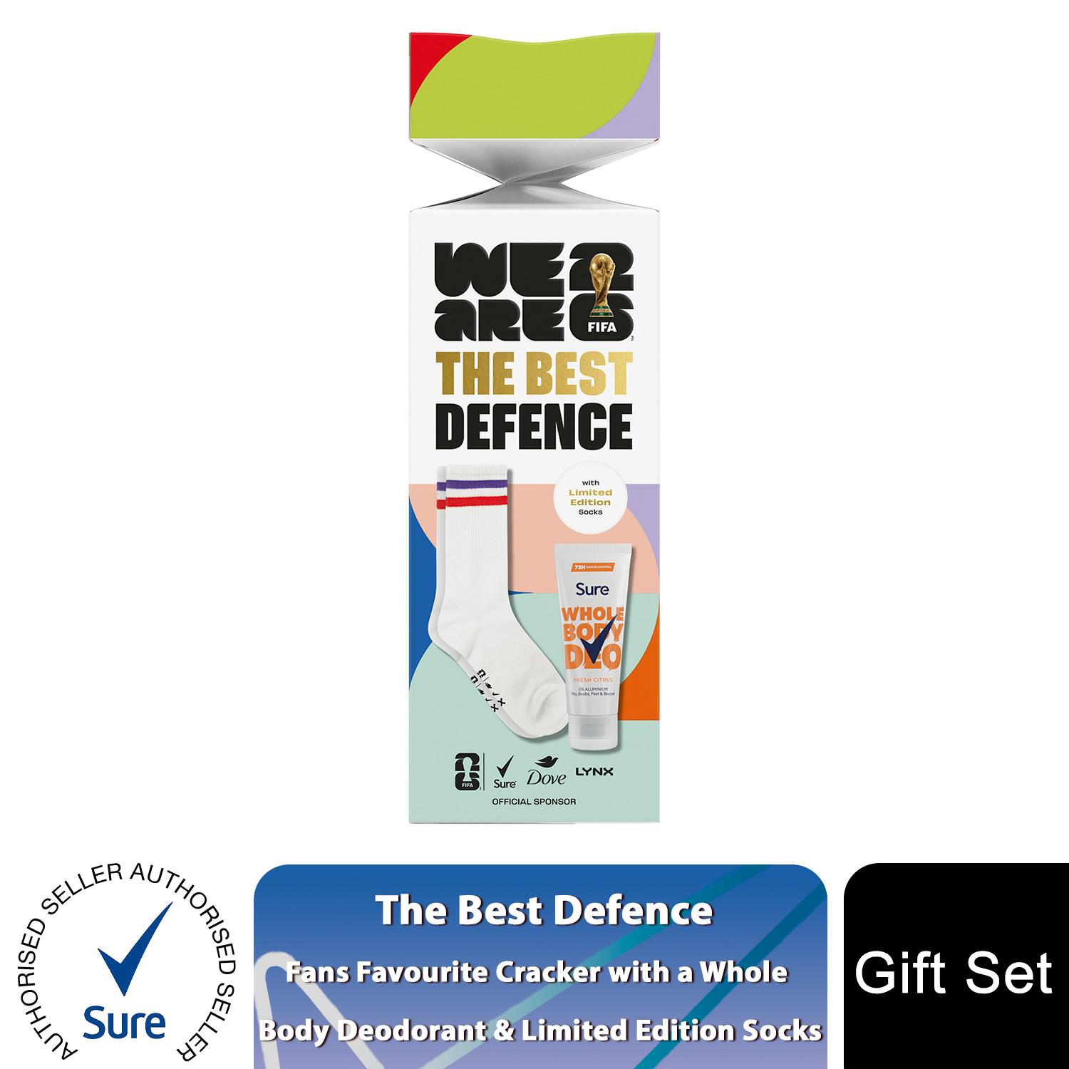 The Best Defence FiFA Gift Mens Whole Body Deodorant & Socks Gift Set