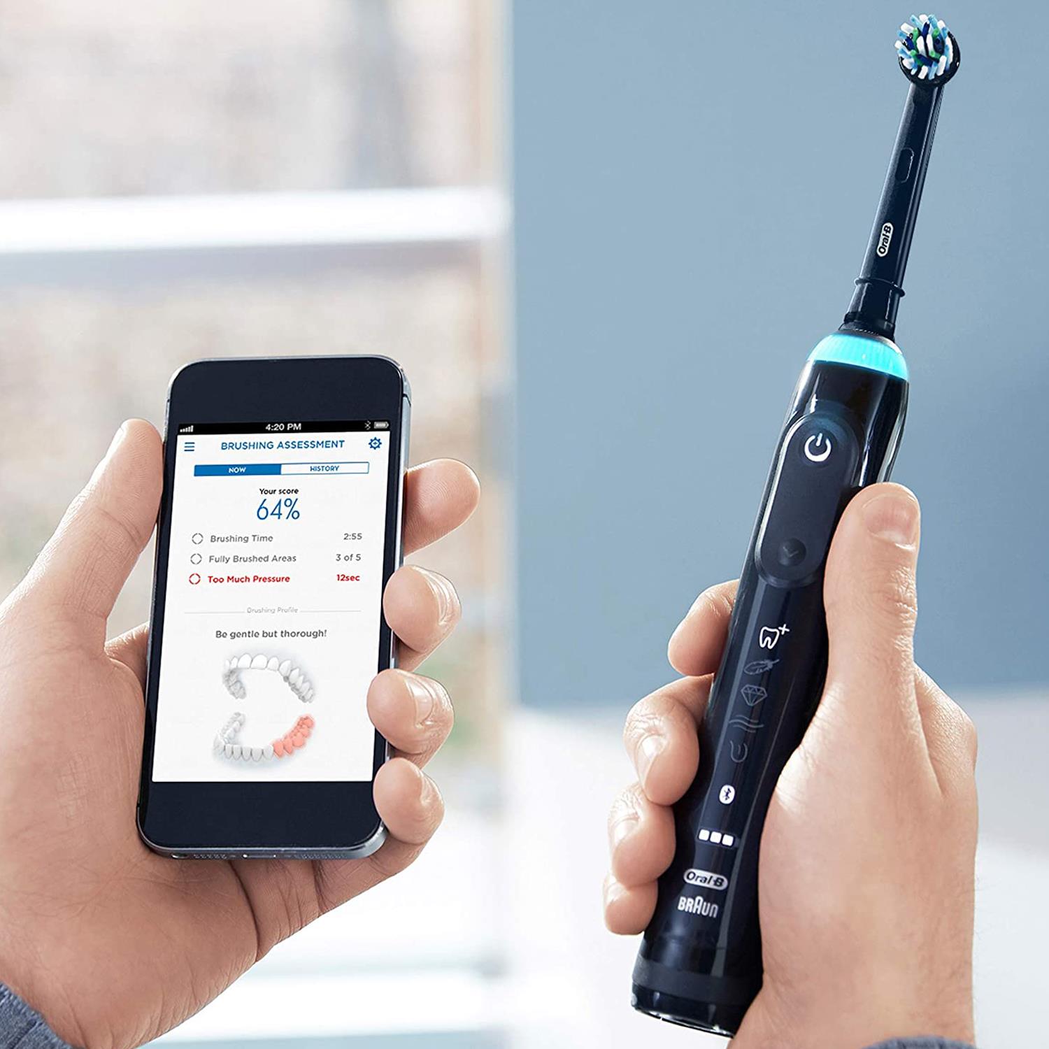 Oral-B GeniusX Wiederaufladbare Elektrische Zahnbürste mit Nachfüllköpfen & Reiseetui - Bild 24 von 62