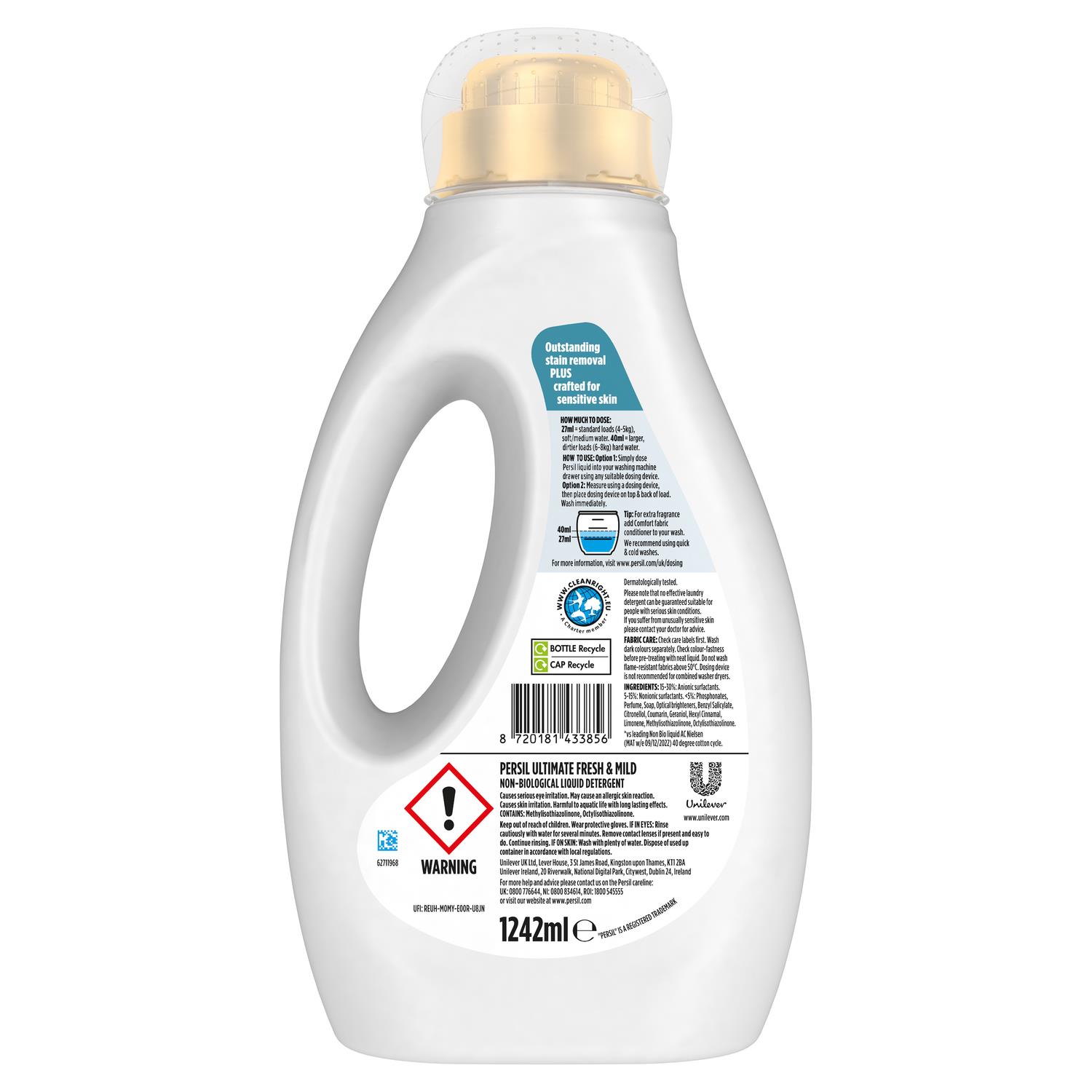 Persil Ultimate Liquid Detergent Stain Removal 46W 1.242 L, Select Type & Pack - Picture 127 of 203