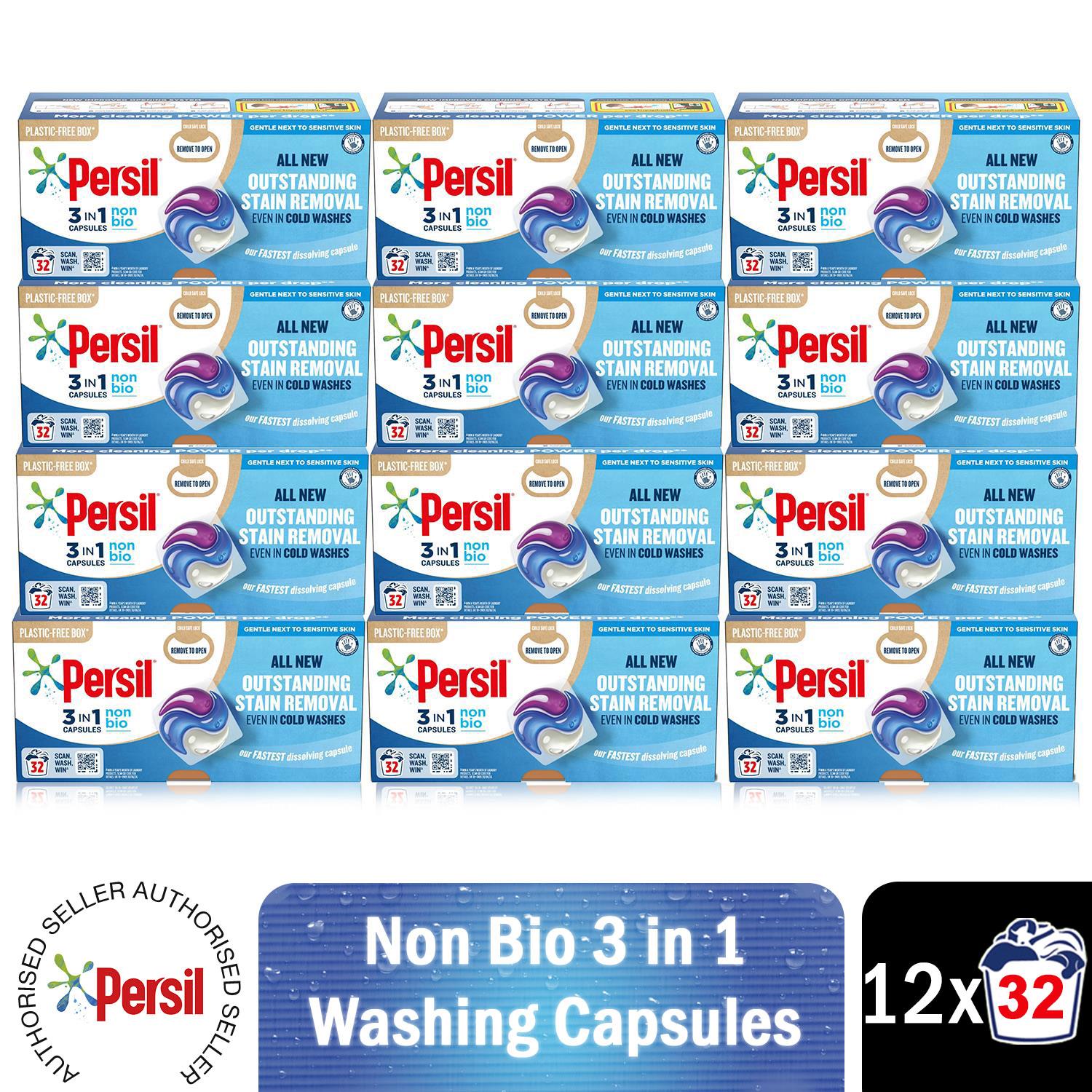 Persil 3-in-1 Washing Capsules, Colour Protect, Bio or Non-bio, 32 Washes - Picture 124 of 130