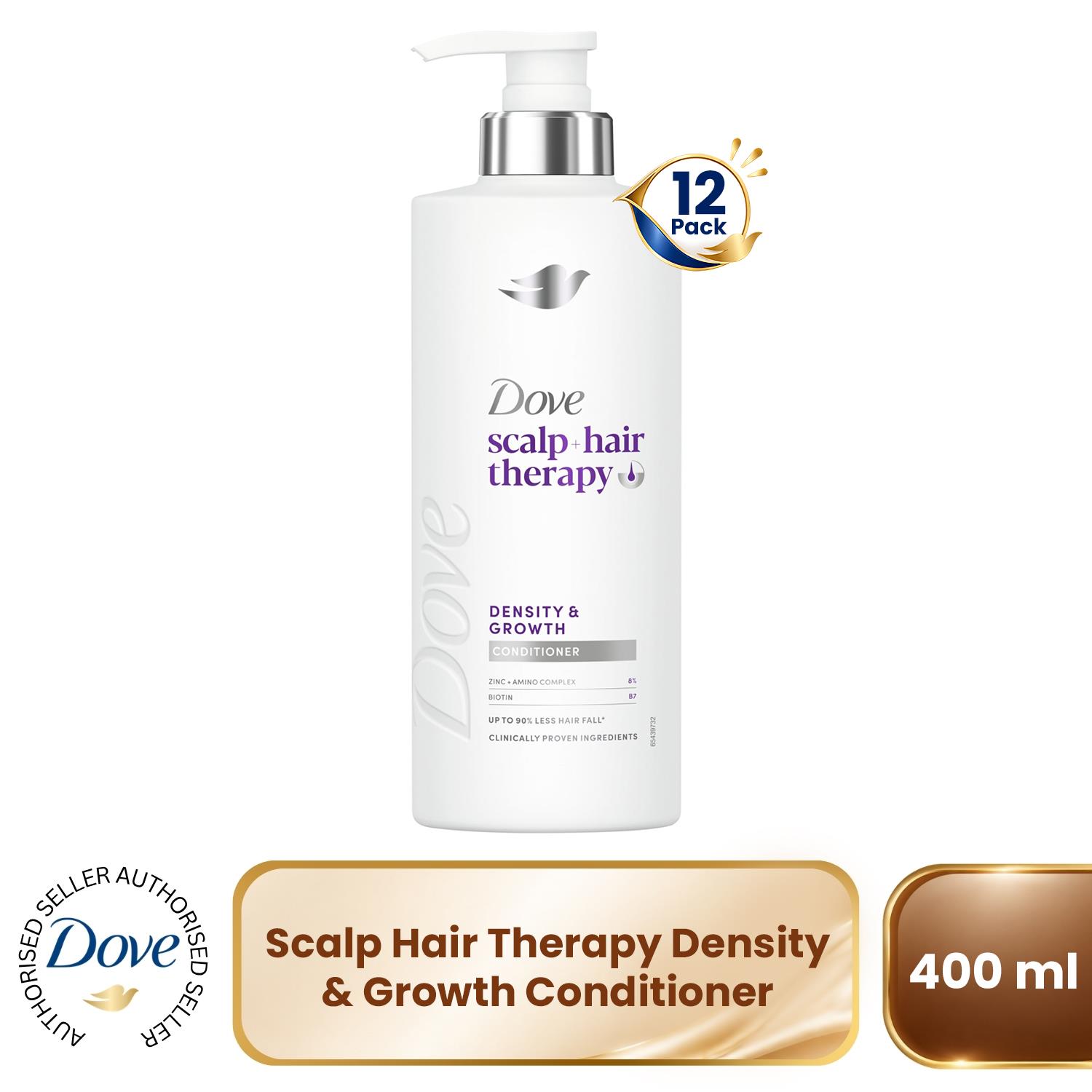 Dove scalp + hair therapy Density & Growth¹ 400 ml (Pack of 1), Multicolor - Image 12