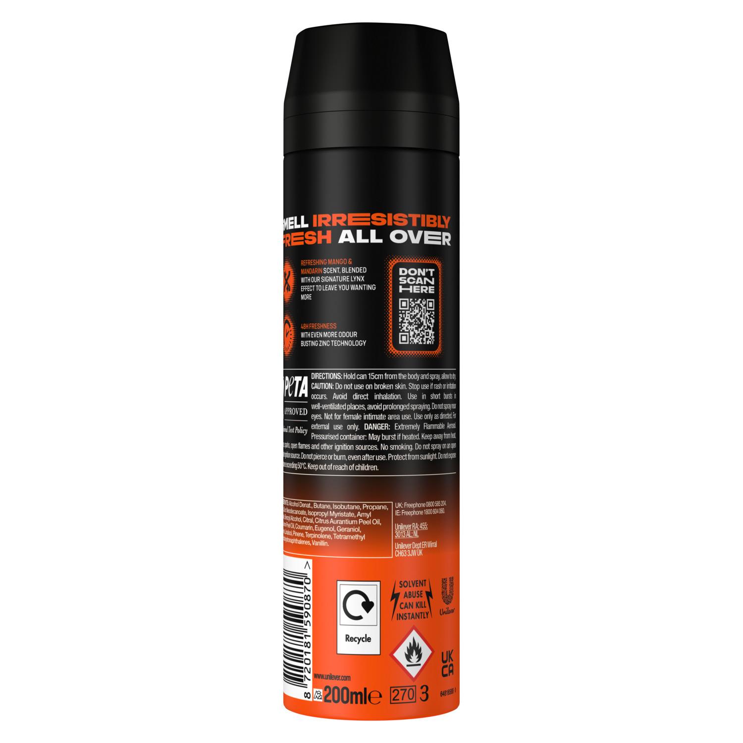 Lynx XL 48-Hour High Definition Fragrance Body Spray Deodorant, 200ml - Picture 72 of 74