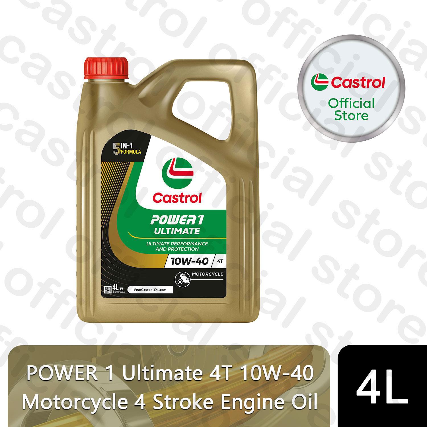 Castrol POWER 1 Ultimate 4T 10W-40 Motorcycle 4 Stroke Engine Oil, 1, 4, 5 or 8L - Picture 13 of 28