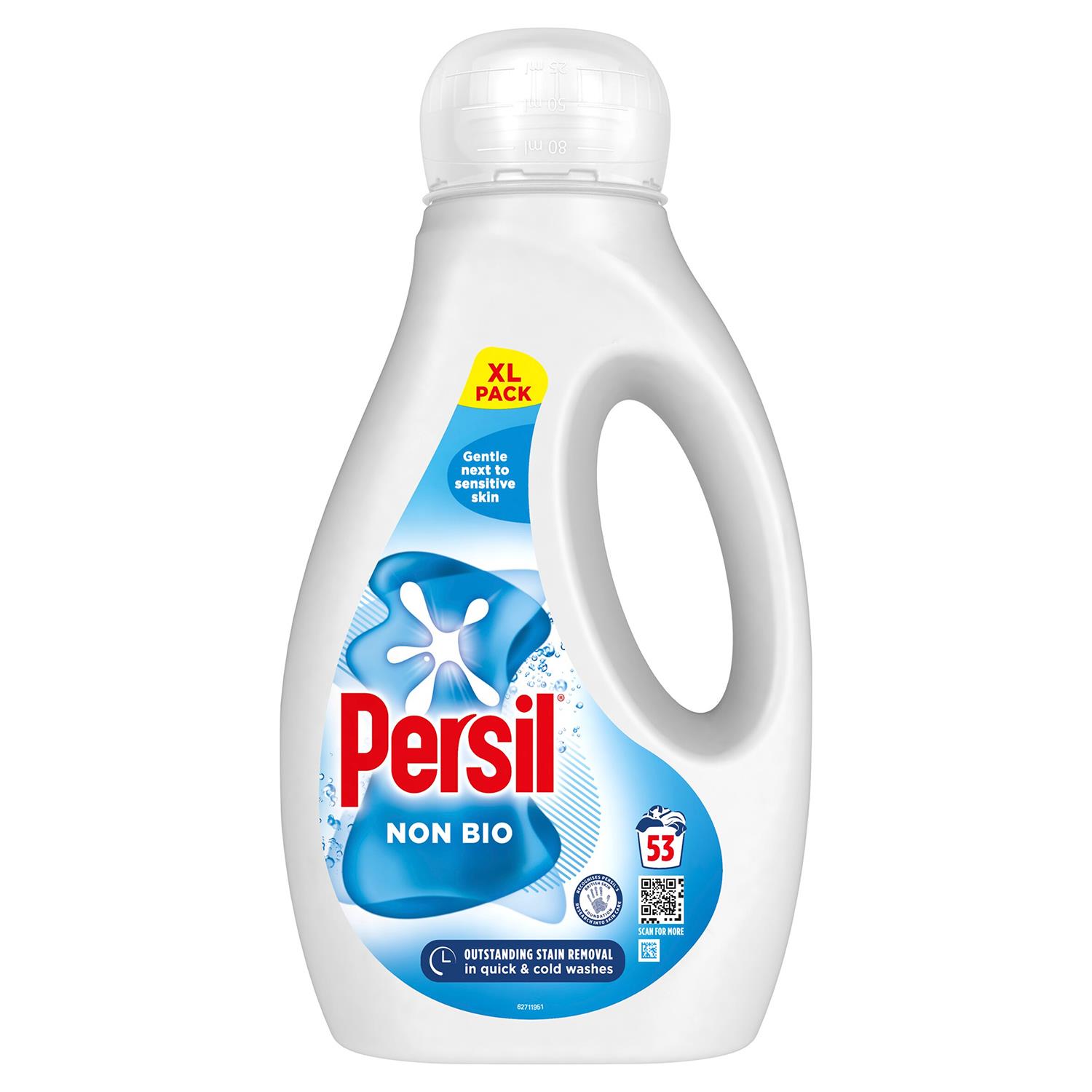 2x53W or 4x53W Persil Bio, NonBio, Colour Washing Liquid Detergent 1.431Litre - Picture 23 of 53