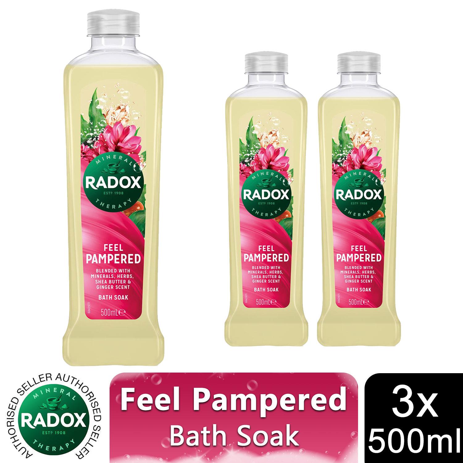Radox Bath Soak 100% Nature Inspired Fragrances 500ml, 3 or 6 Pack