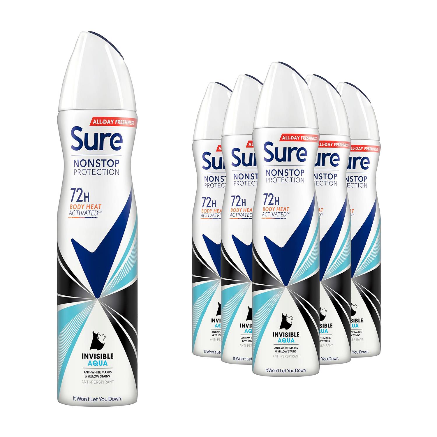 Sure Women Anti-perspirant 72H Nonstop Protection Deodorant, 250ml 6 Pack - Picture 56 of 90