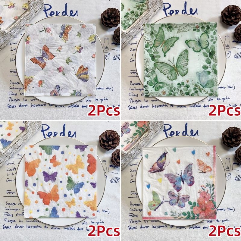 Elegantes Servilletas Mariposa - Ecológicas Paquete de 20 para Cualquier Ocasión - Imagen 26 de 34