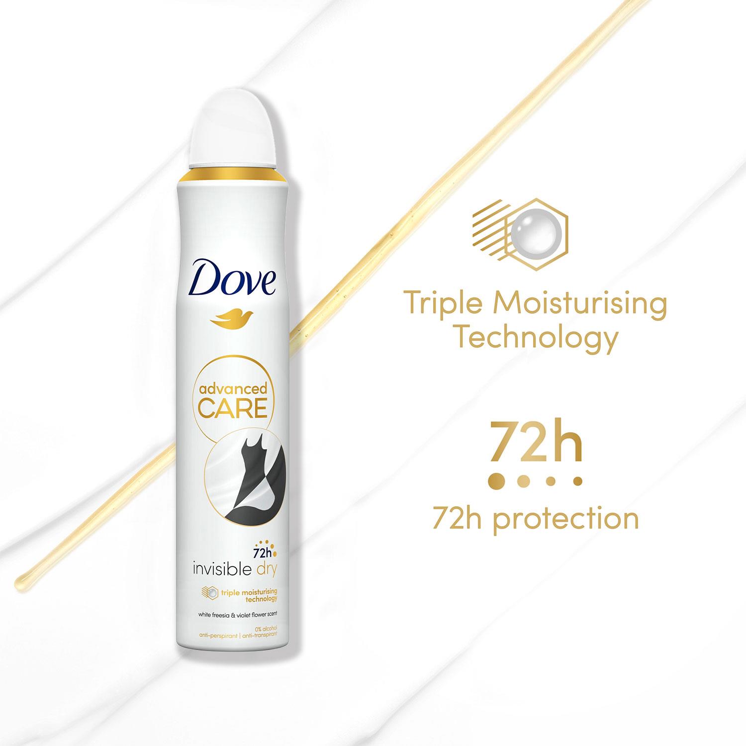 Dove Advanced Care Antiperspirant 72H Protection Deodorant Spray for Women,200ml - Picture 87 of 370