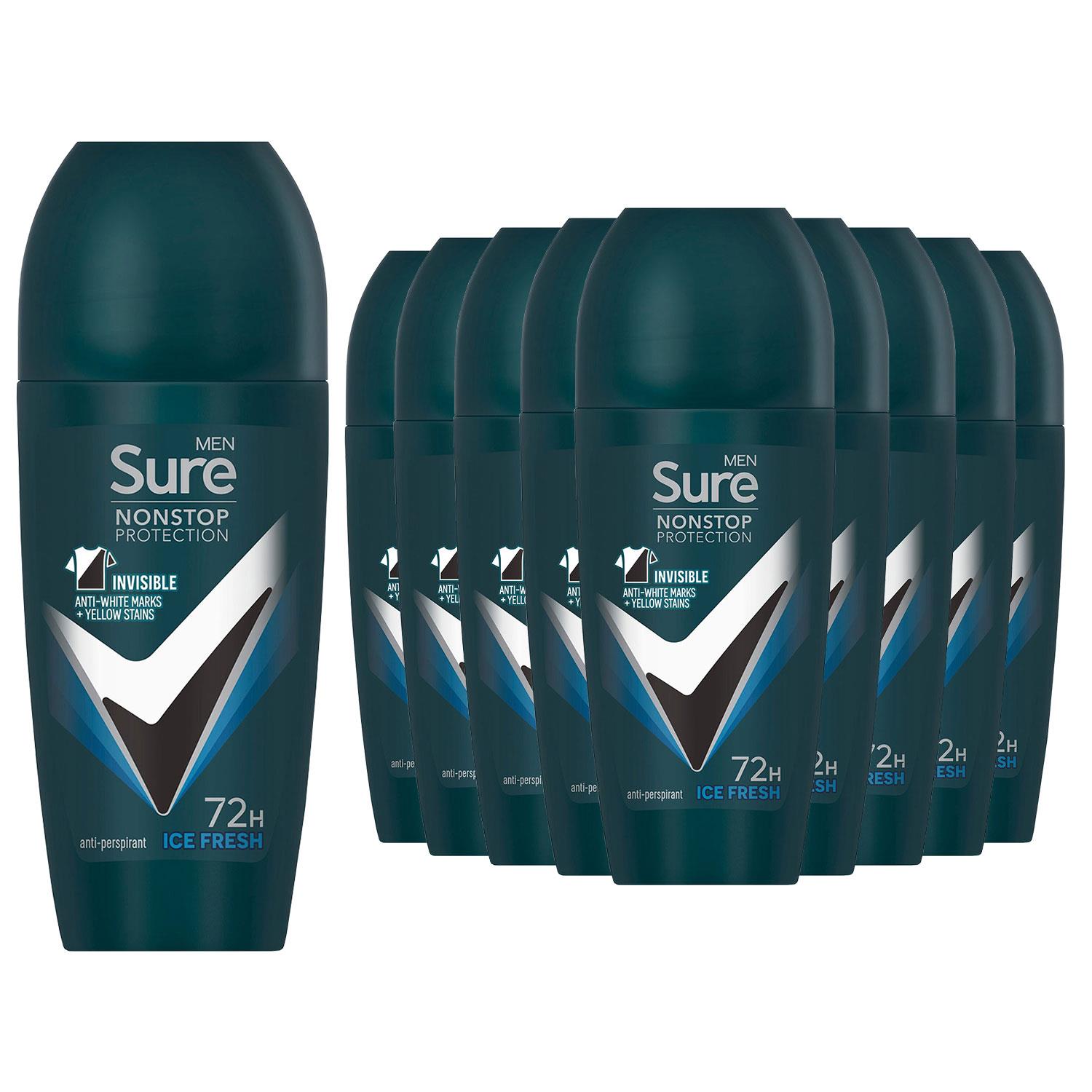Sure Men Antiperspirant Deodorant Roll On 72H Nonstop Protection 50ml, 24 Pack - Picture 23 of 44