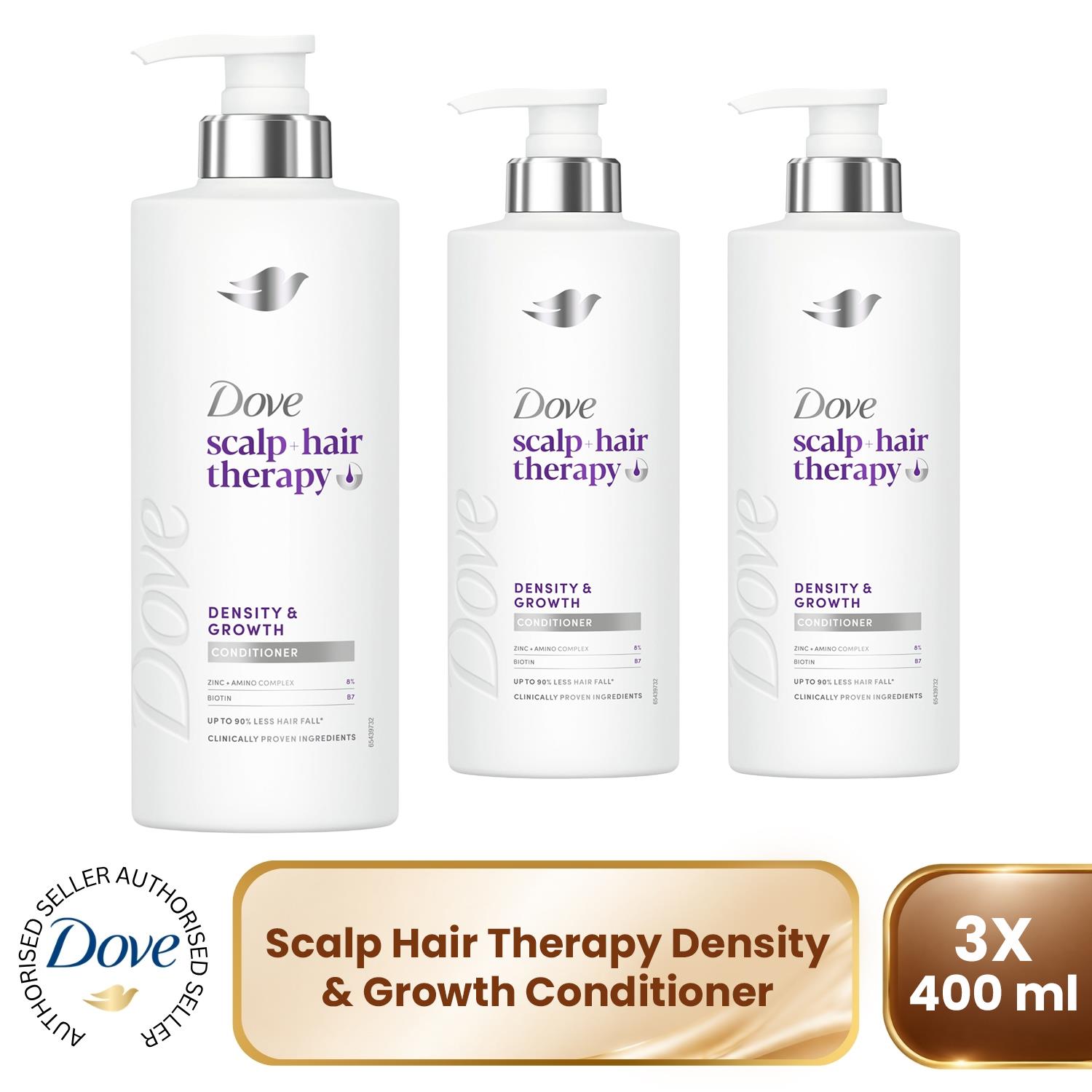 Dove scalp + hair therapy Density & Growth¹ 400 ml (Pack of 1), Multicolor - Image 8