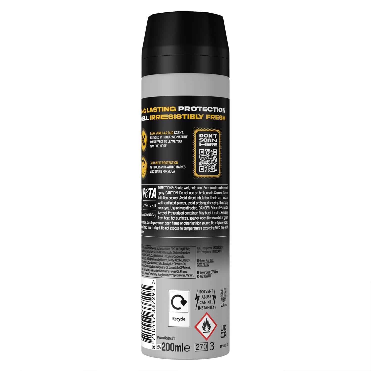 Lynx XL Anti-Perspirant 72-Hour Sweat Protection Deodorant 200ml, 18 Pack - Picture 38 of 59