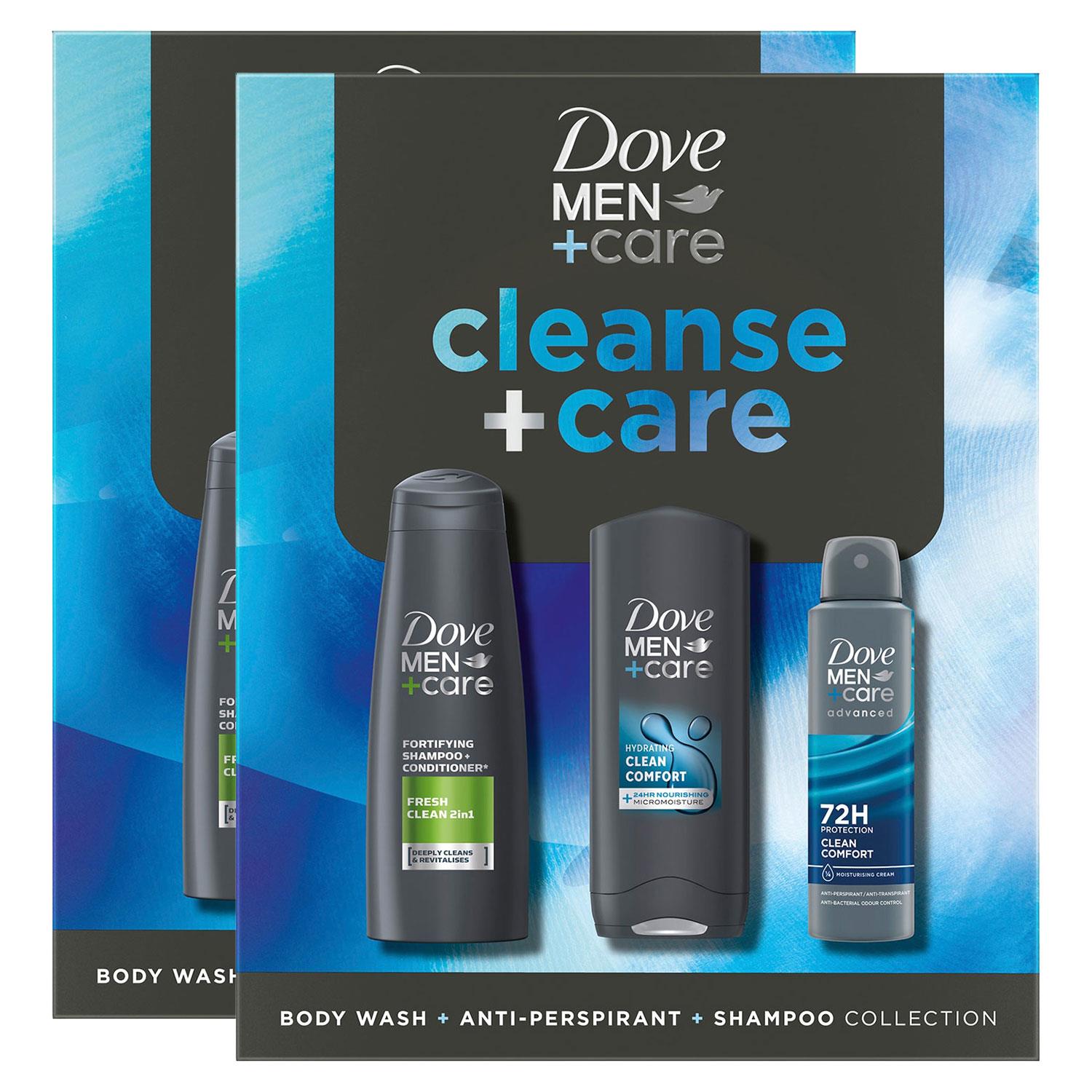 Dove Men+Care Geschenkset Cleanse+Care Trio - Bodywash, Deo, Shampoo - Bild 25 von 43